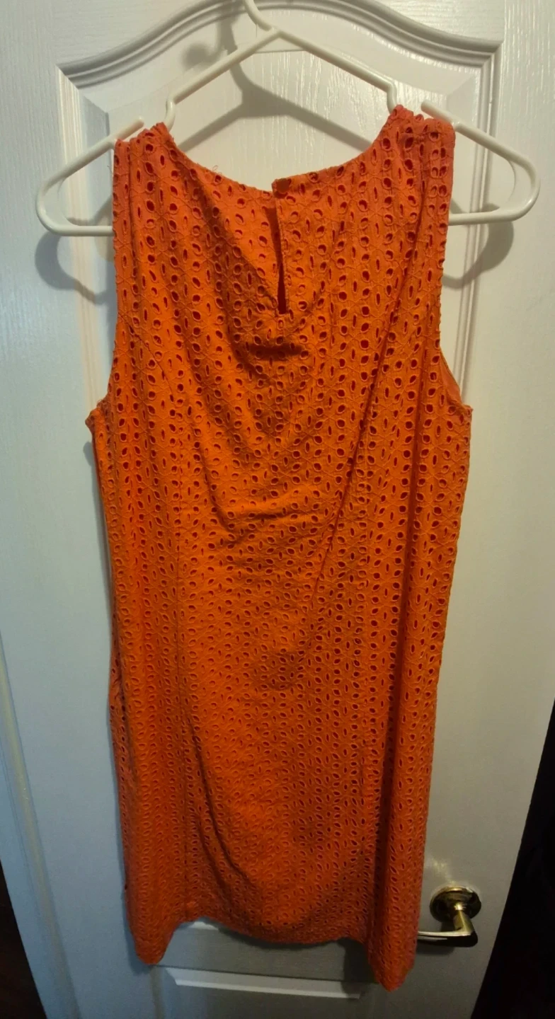 Alfred Sung orange eyelet dress - photo 2