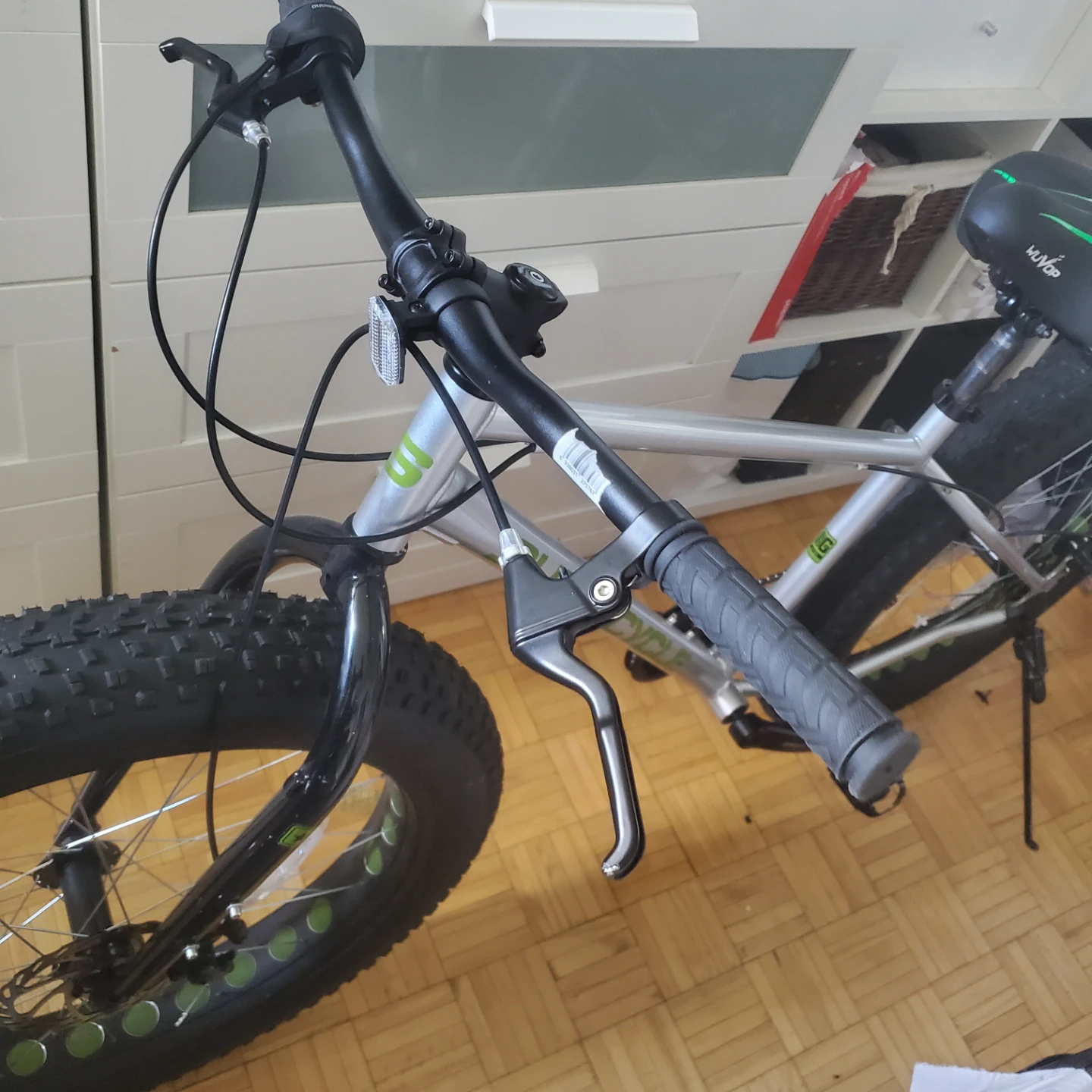 Supercycle Fat Bike Silver and Green - photo 5
