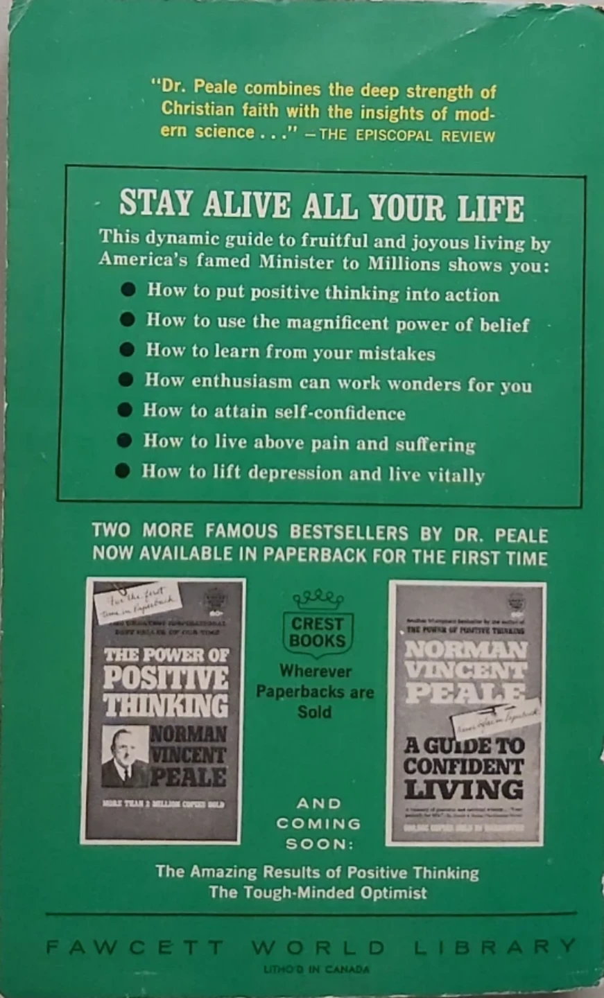 Stay Alive All Your Life by Norman Vincent Peale - photo 2
