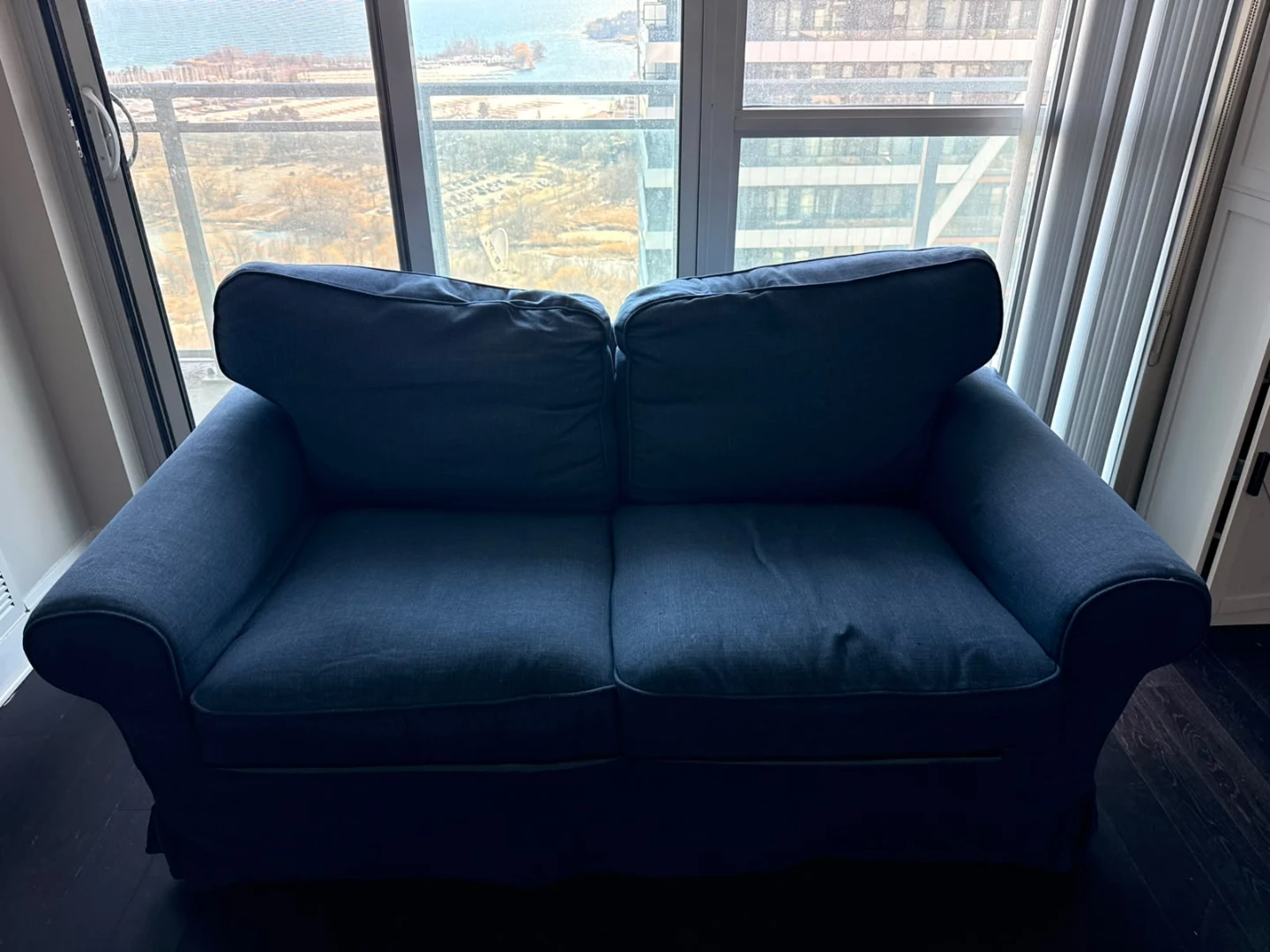 IKEA UPPLAND Loveseat – Dark Blue – Excellent Condition – $320