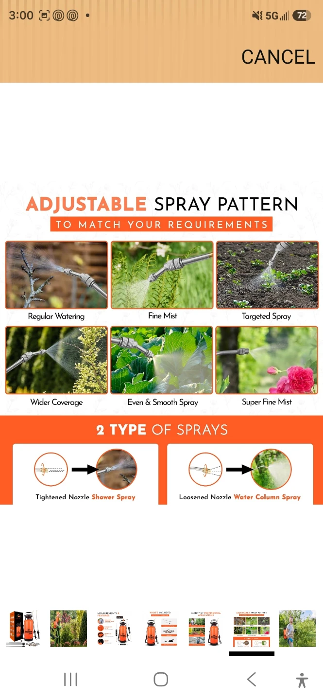 Gardenia 8L Multipurpose Pressure Sprayer - photo 5