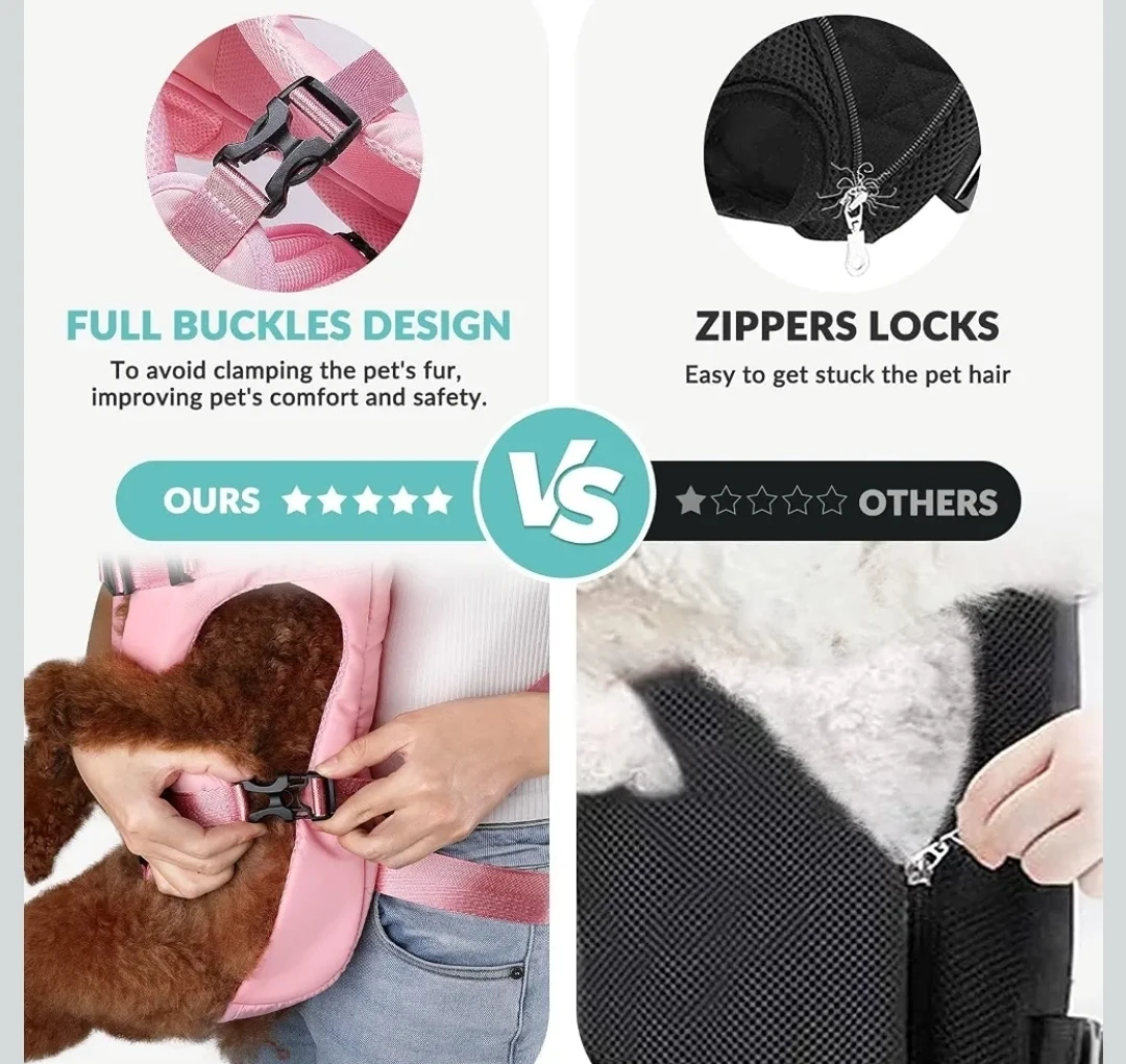 Dog Carrier Backpack - Large, Pink - photo 5