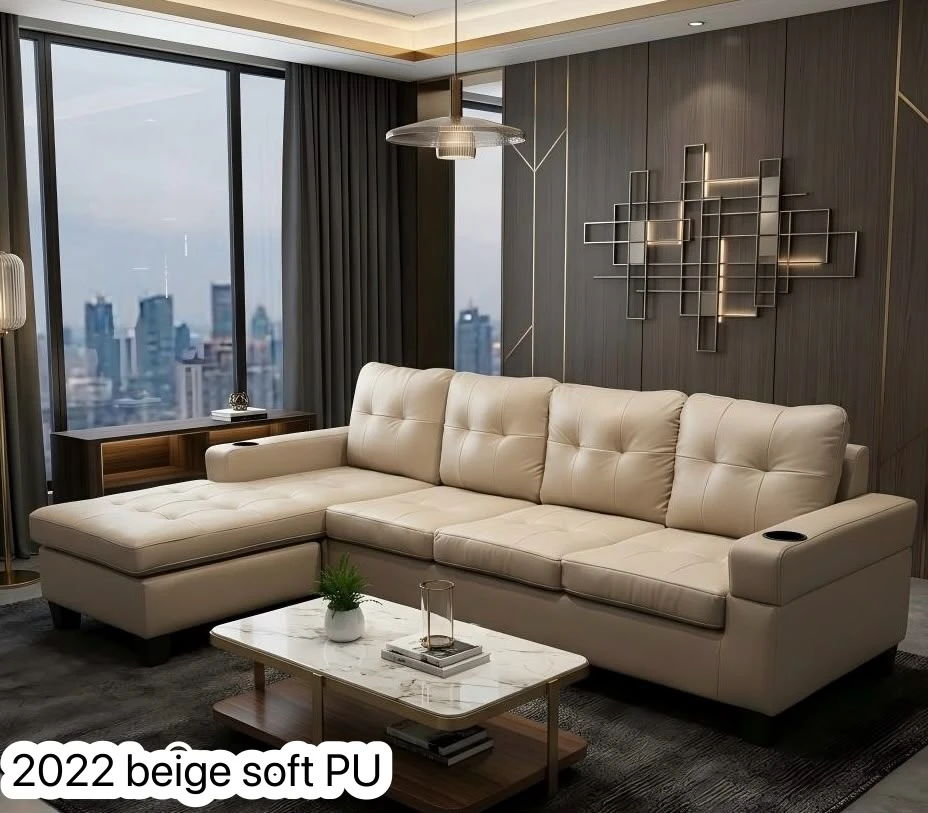 Modern Sectional Sofa with Cup Holders - photo 4