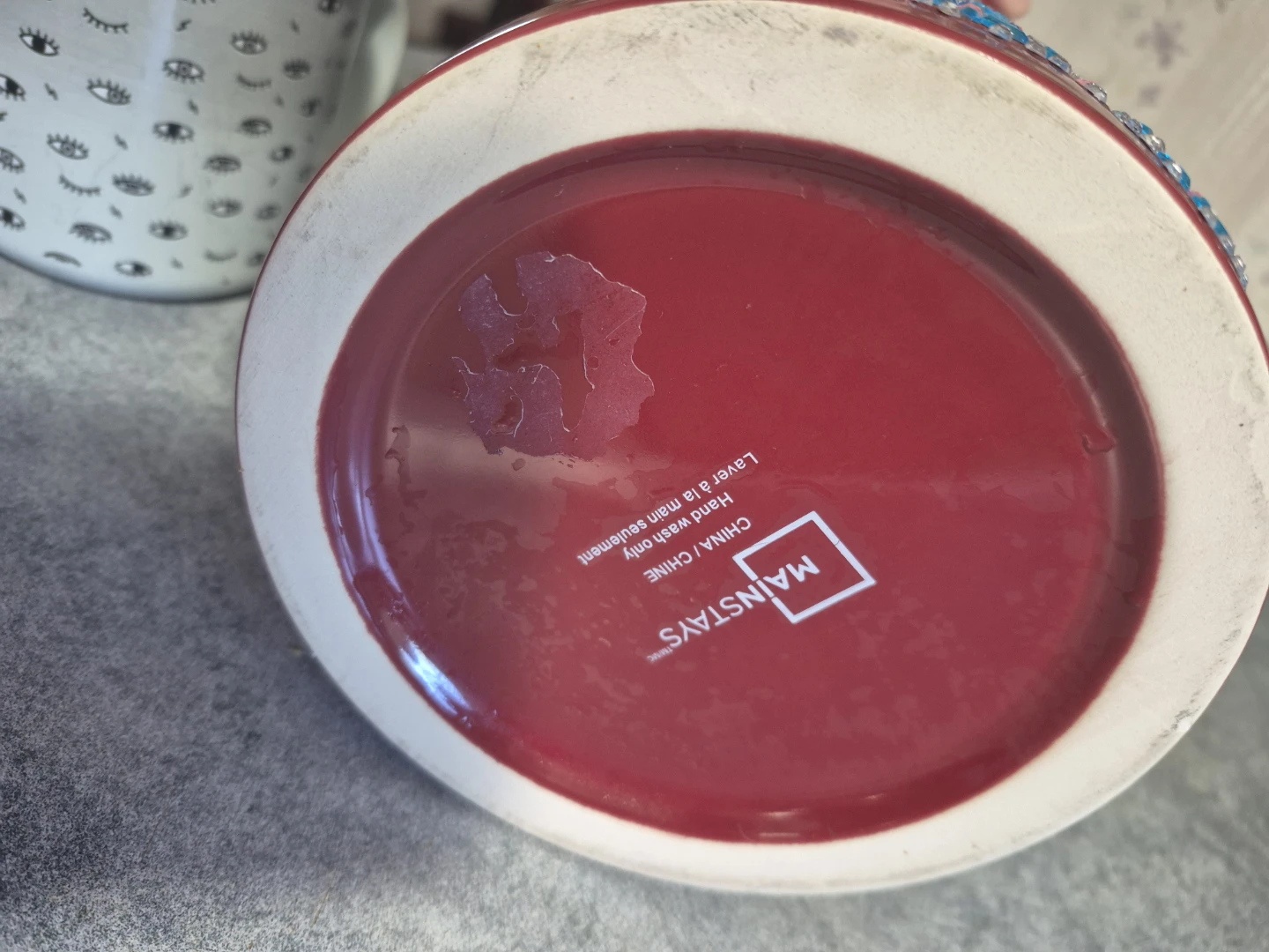 utensils holder Mainstays Red small cracked - photo 4