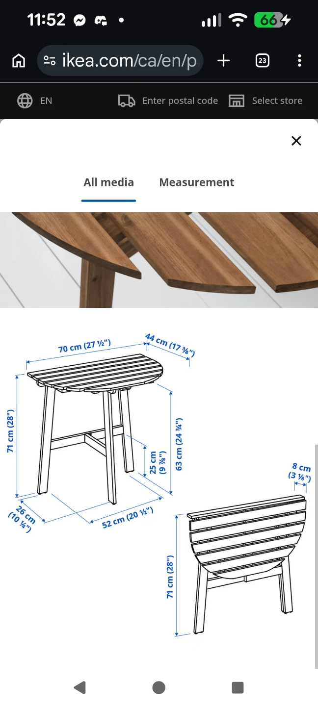 IKEA ASKHOLMEN Drop-Leaf Table - photo 4