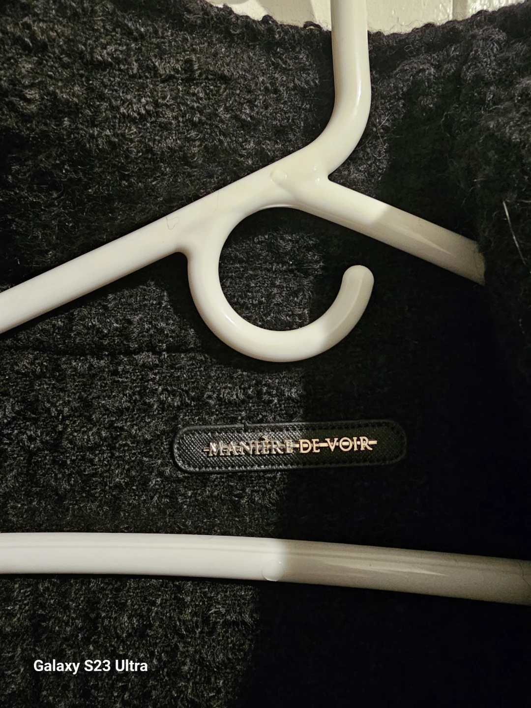 Maniere De Voir Black Textured Coat - photo 4