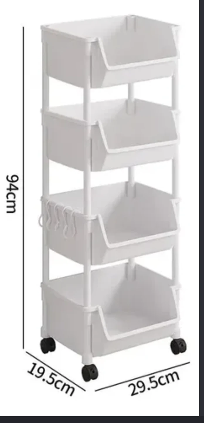 Plastic Multi-Tiered Storage Shelf - photo 4