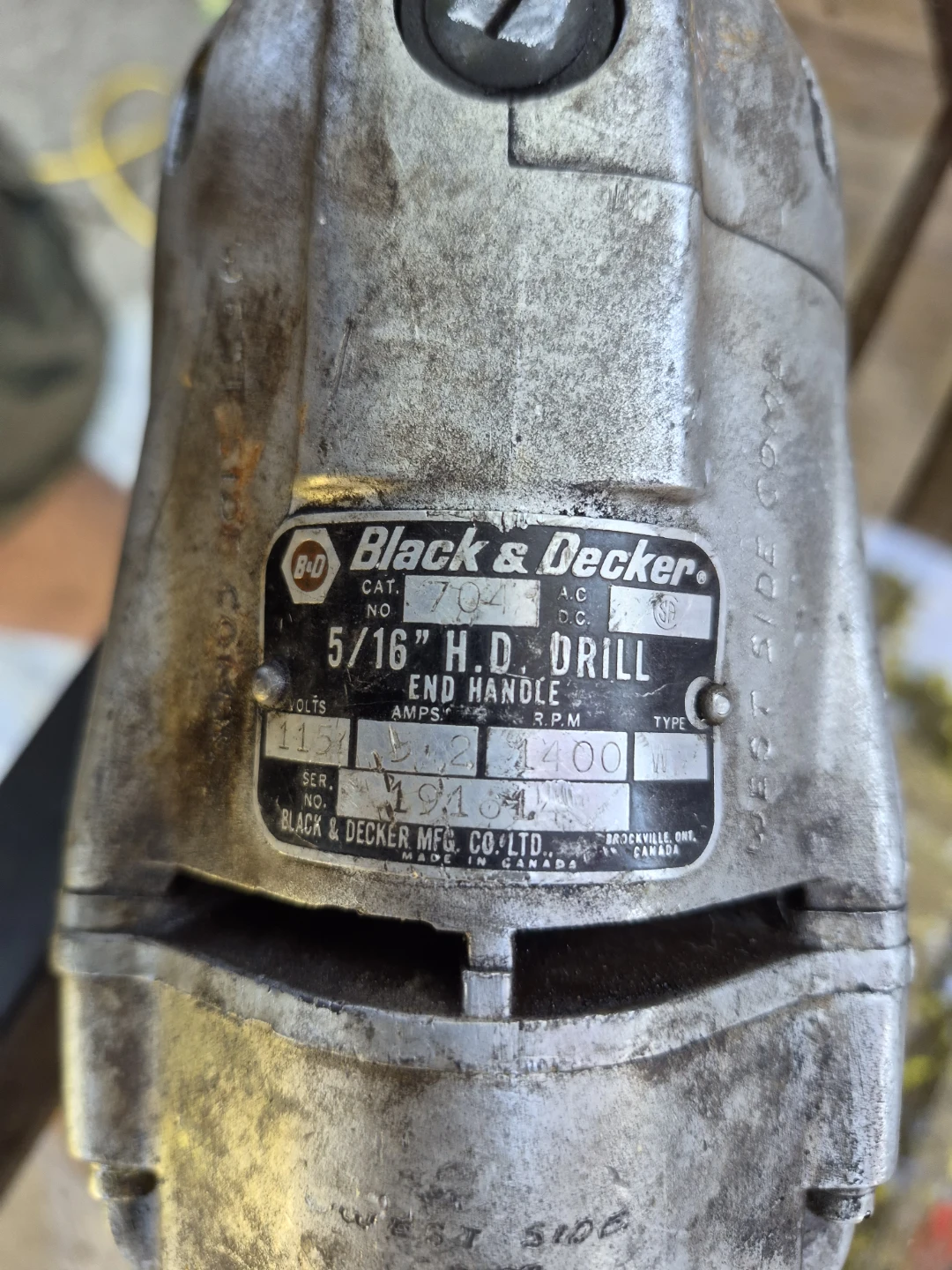 Vintage Black & Decker 5/16" Heavy Duty Drill - photo 3