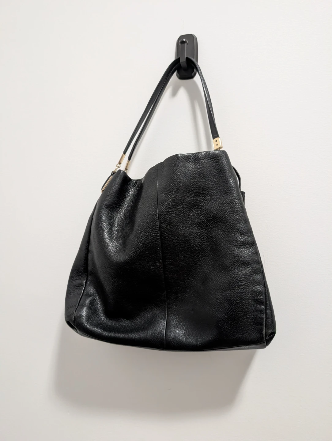 Coach Leather Hobo Bag Black - photo 5