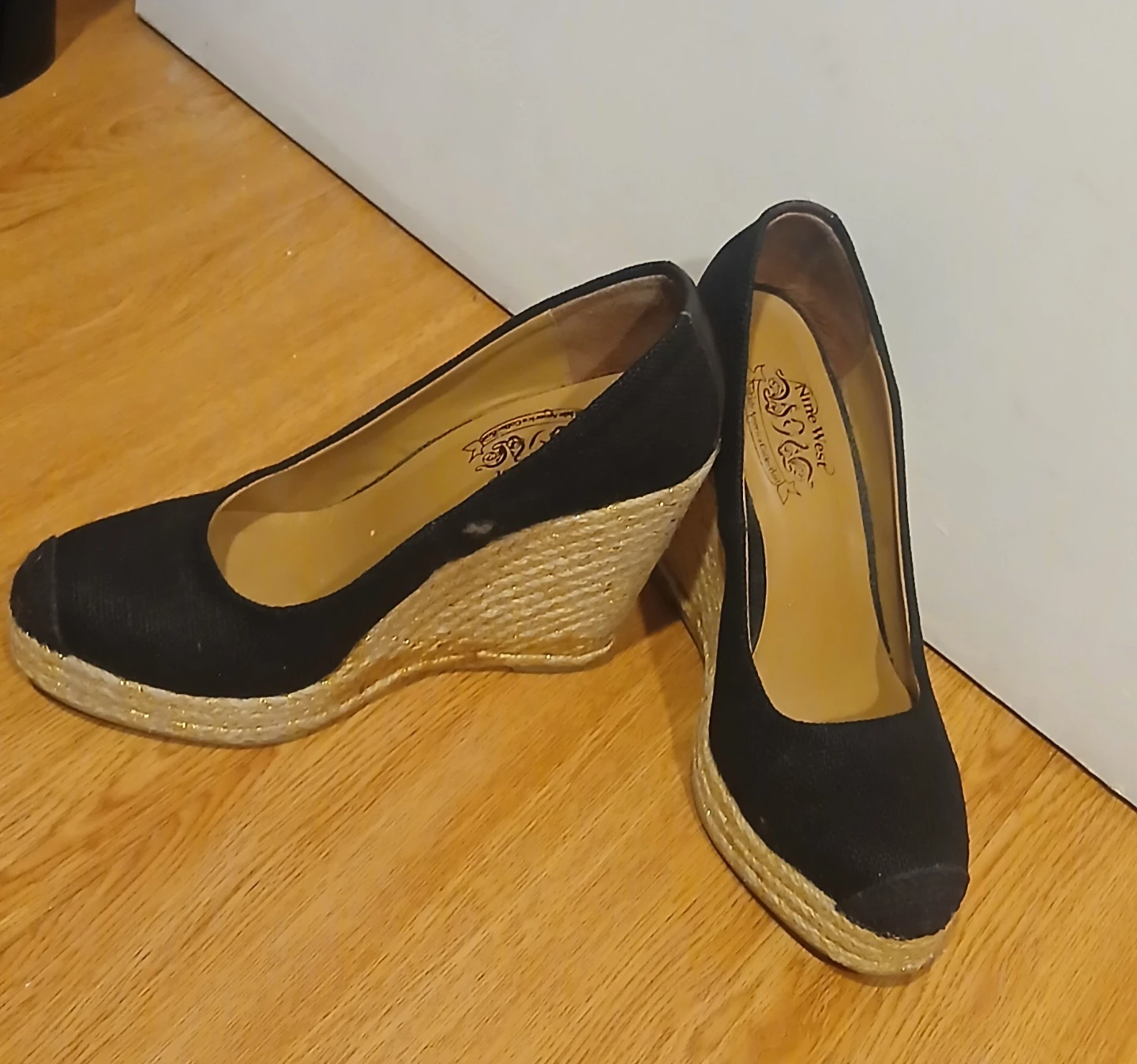 Nine West Black Espadrille Wedges - photo 3