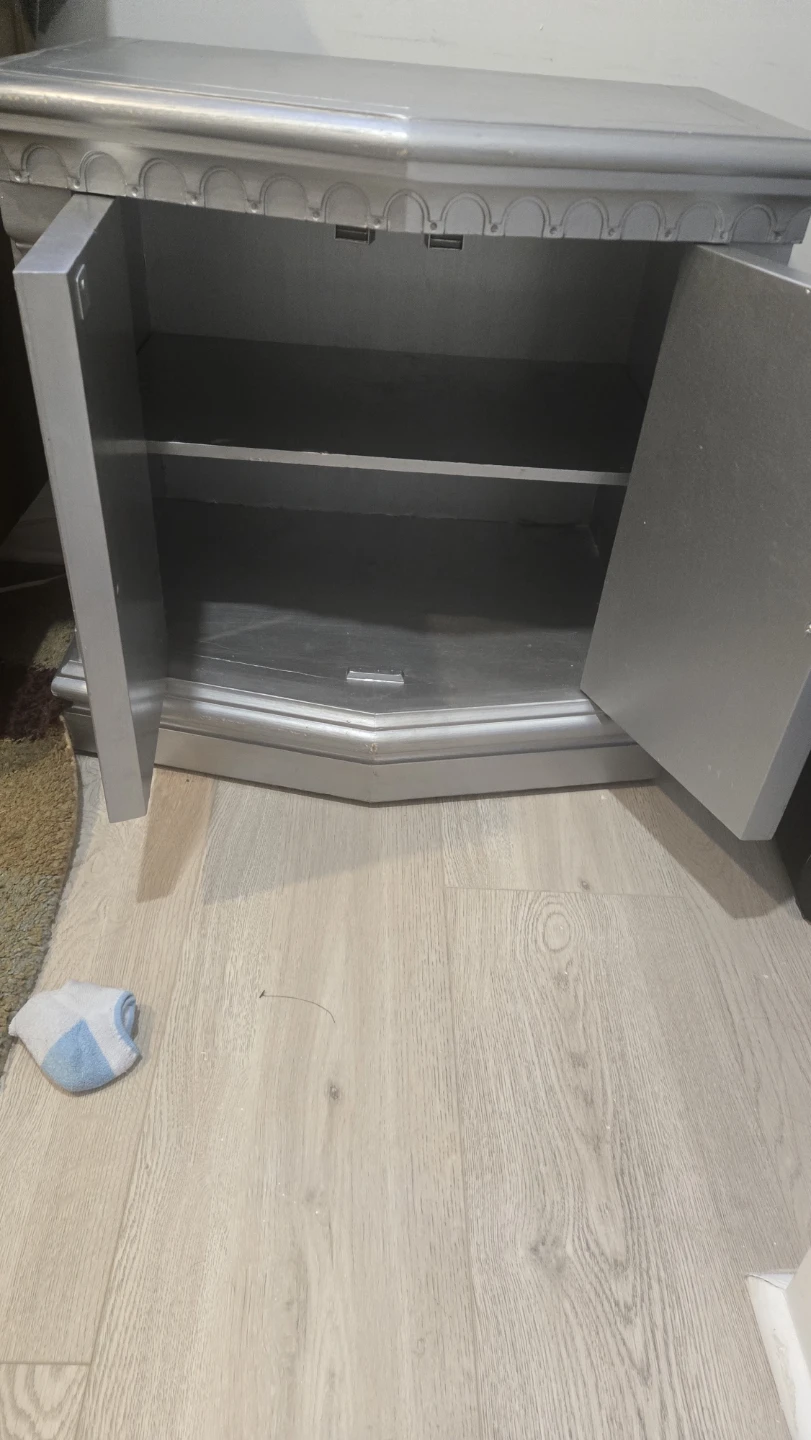 Silver Cabinet Side Table - photo 2