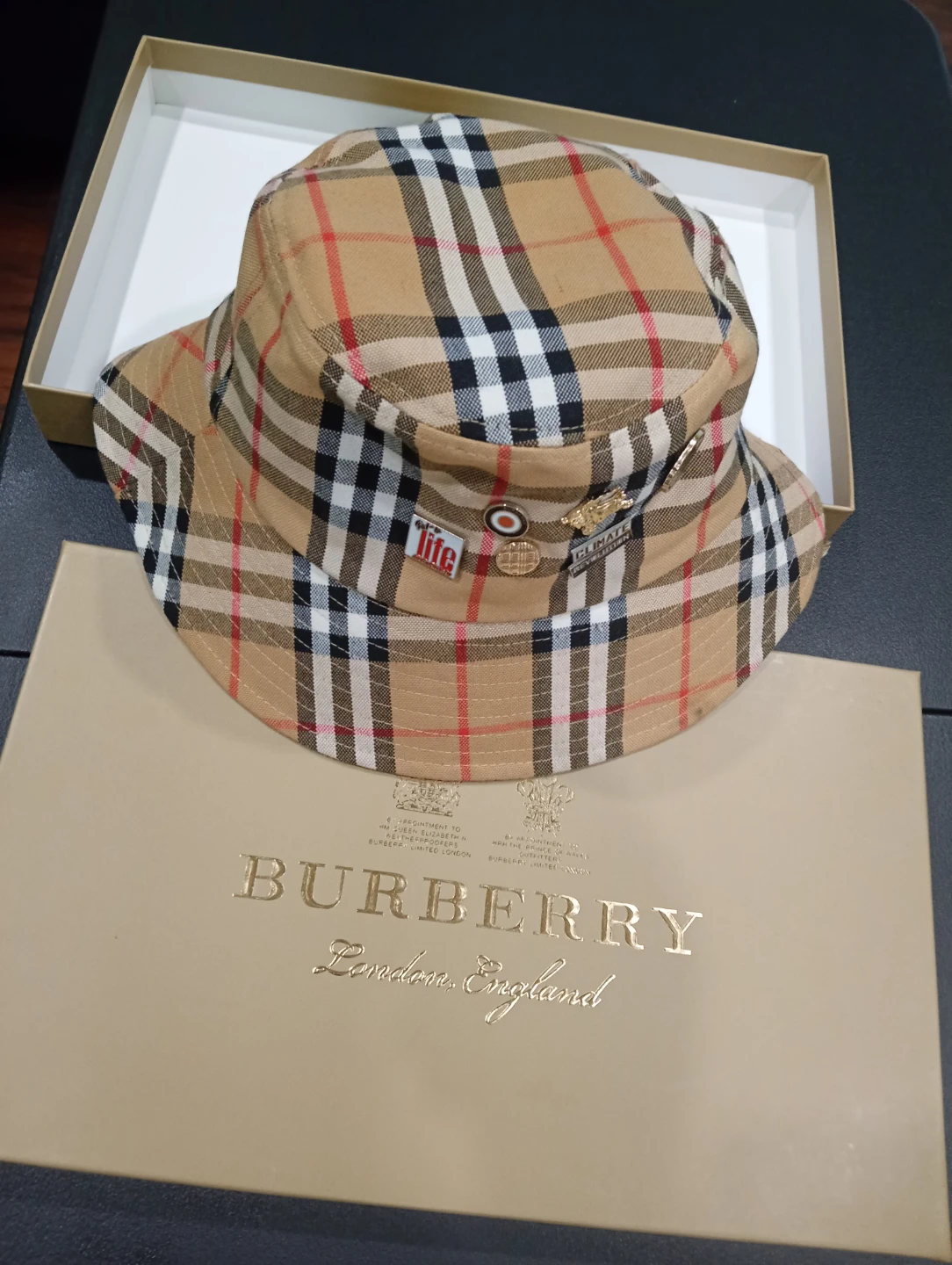 Burberry Vintage Check Bucket Hat unisex ual not you - photo 2