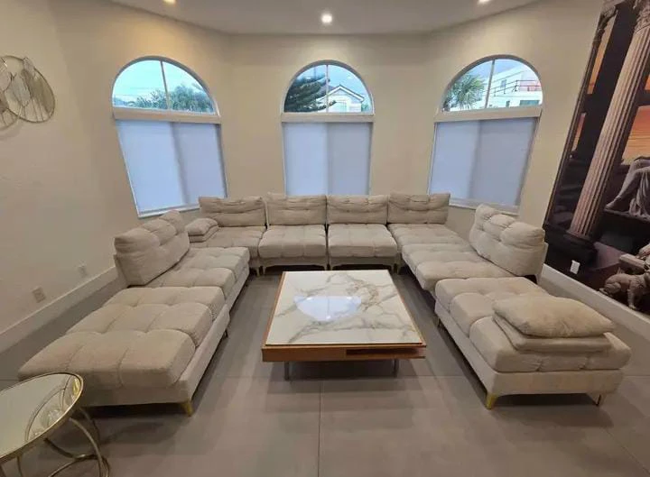 Modular Beige Sectional Sofa - photo 2