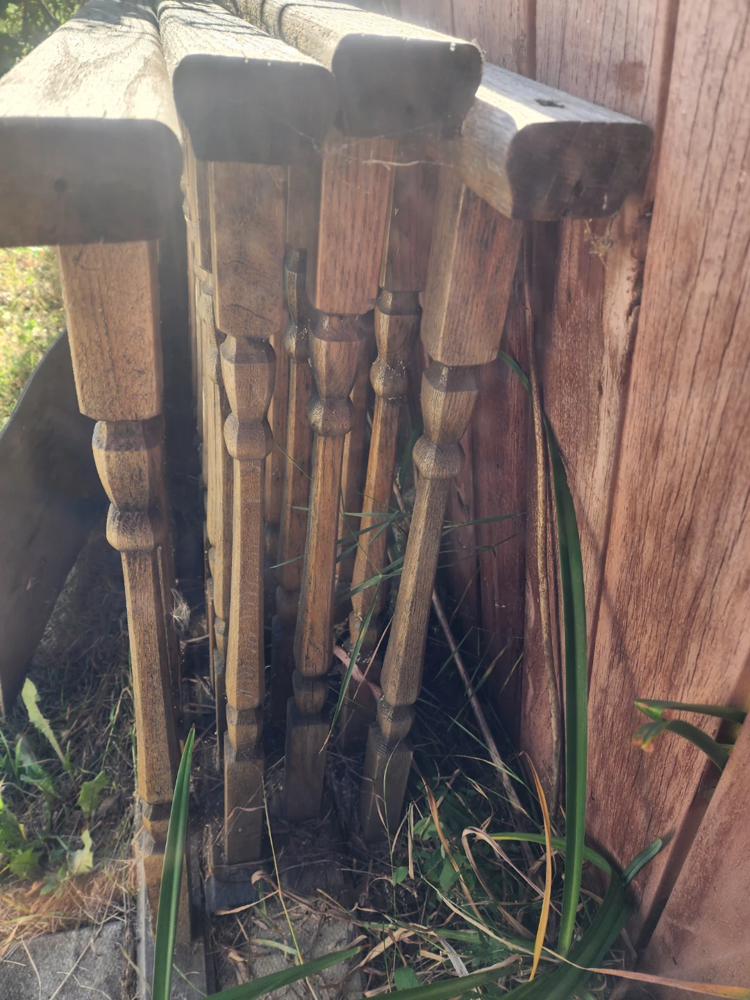 Wooden oak Spindles with Railing