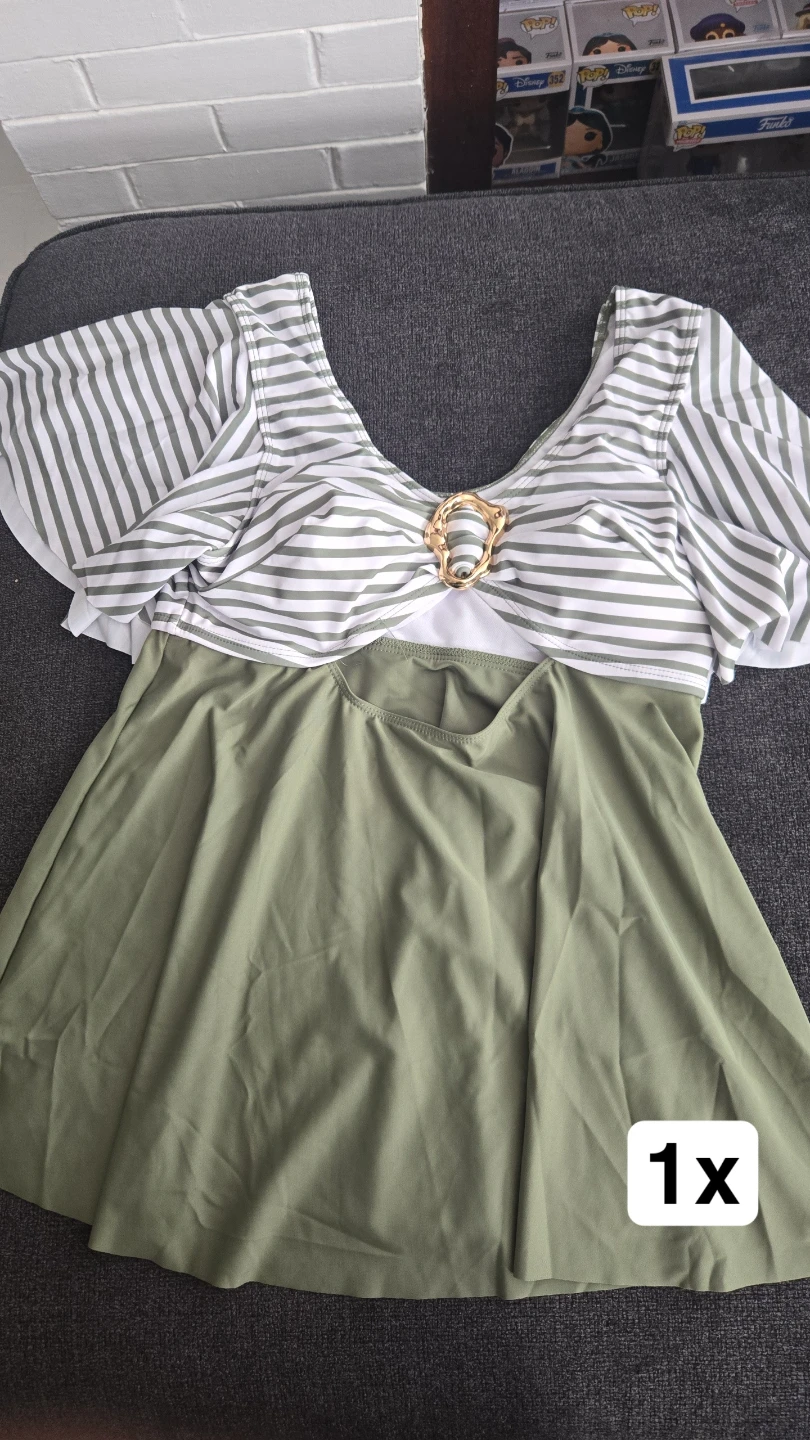 Women's Striped Swimdress
