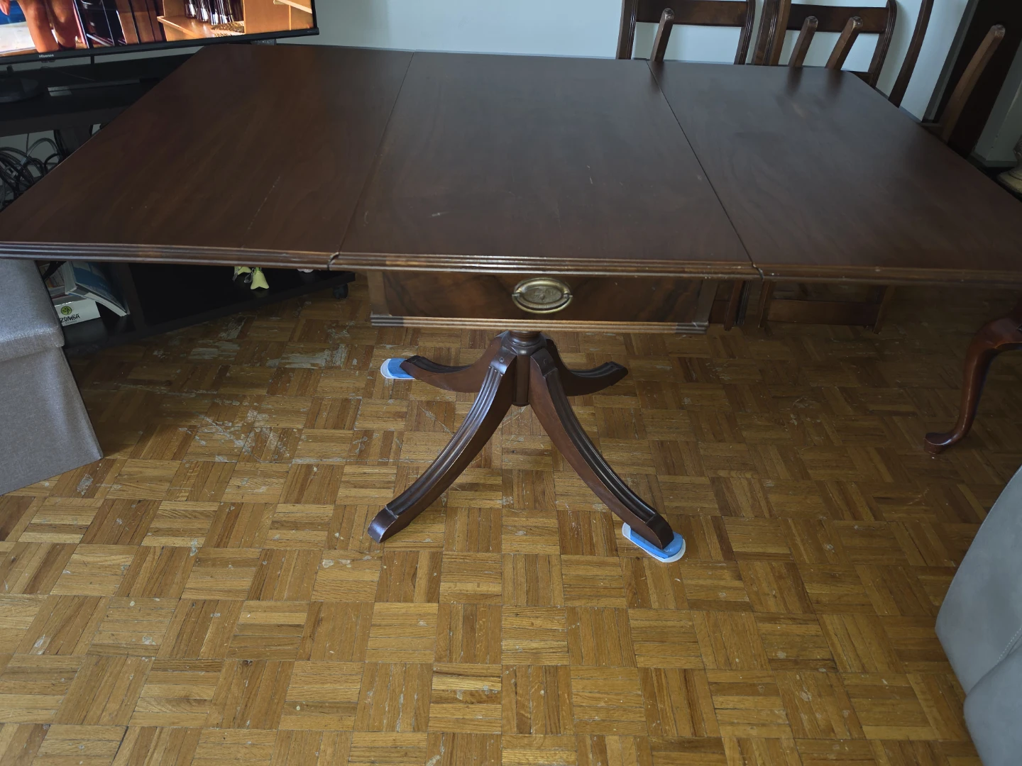 Drop Leaf Dining Table and Chairs Set - photo 4