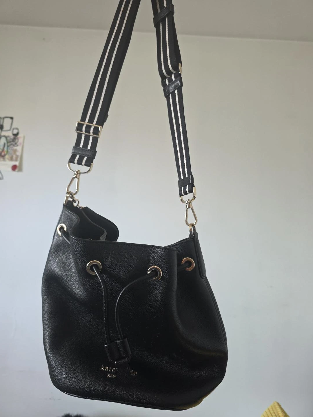 Kate Spade Black Bucket Bag