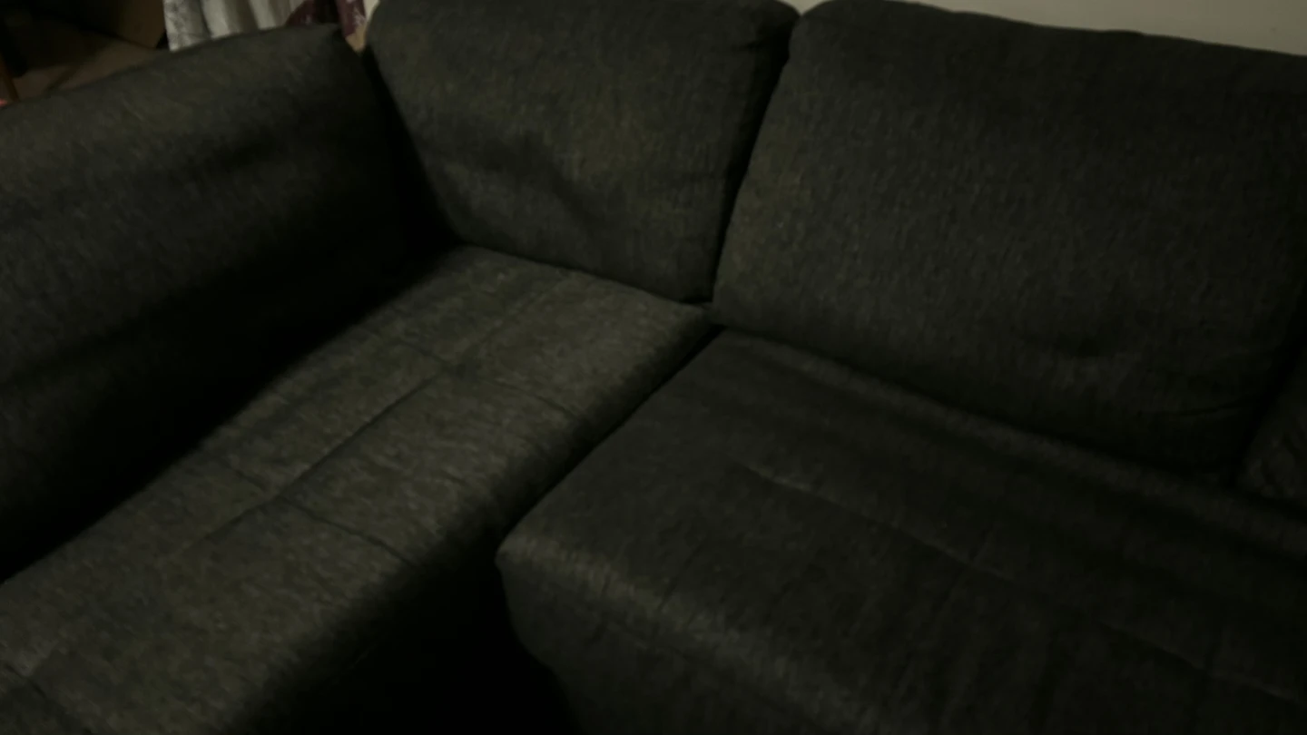 Dark Grey Sectional Sofa with Chaise - photo 3