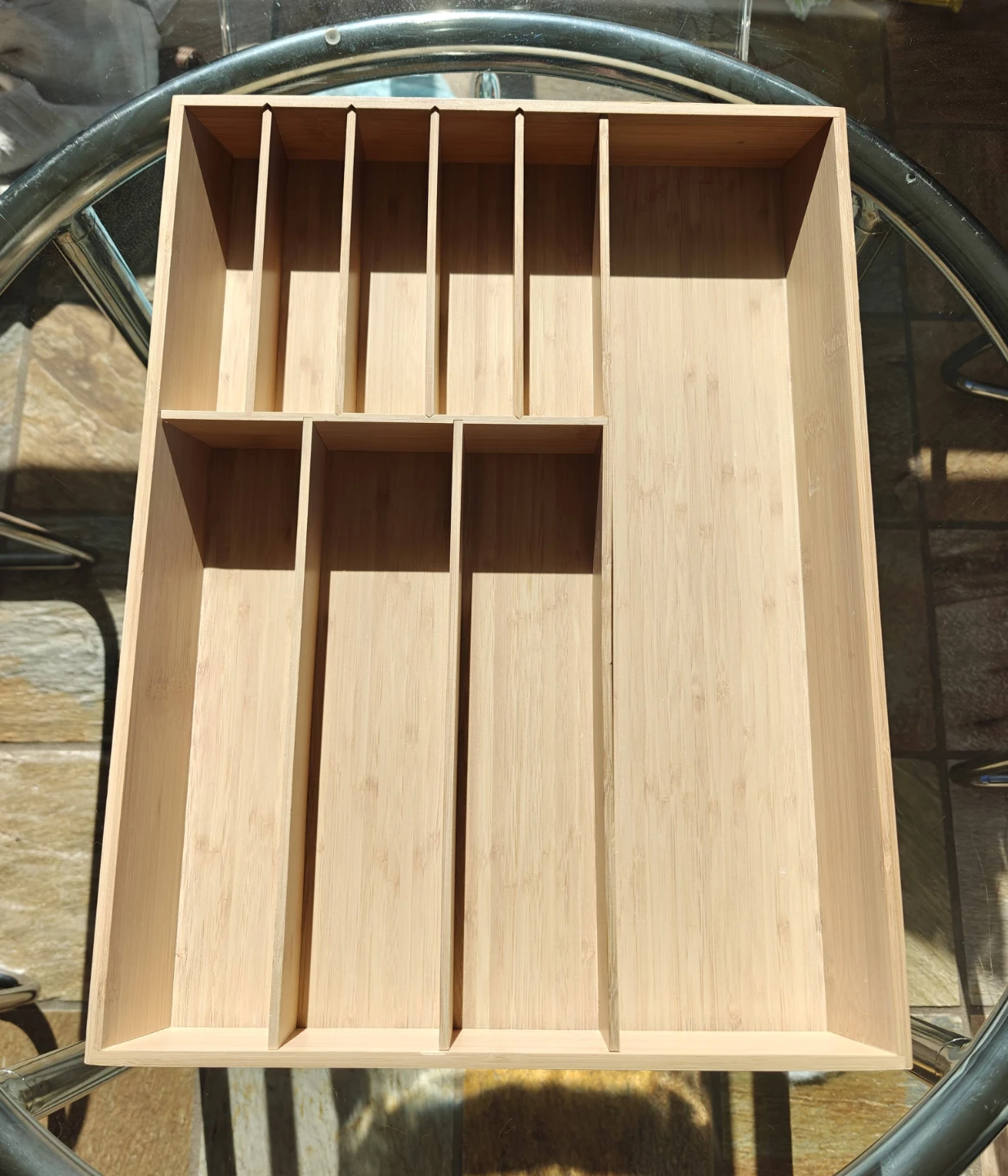 Bamboo Drawer Organiser Tray