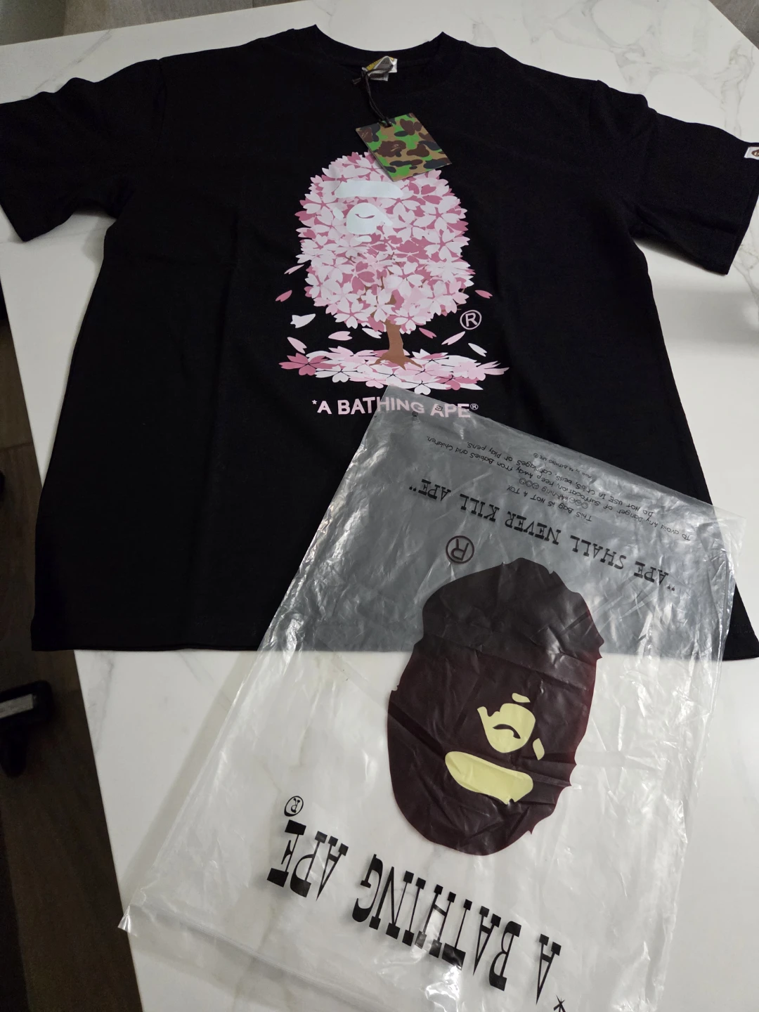 A Bathing Ape Cherry Blossom Graphic T-Shirt
