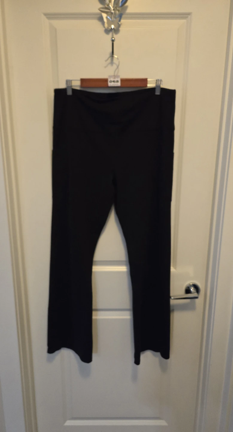 XXL Tuff Athletics Black Yoga Pants