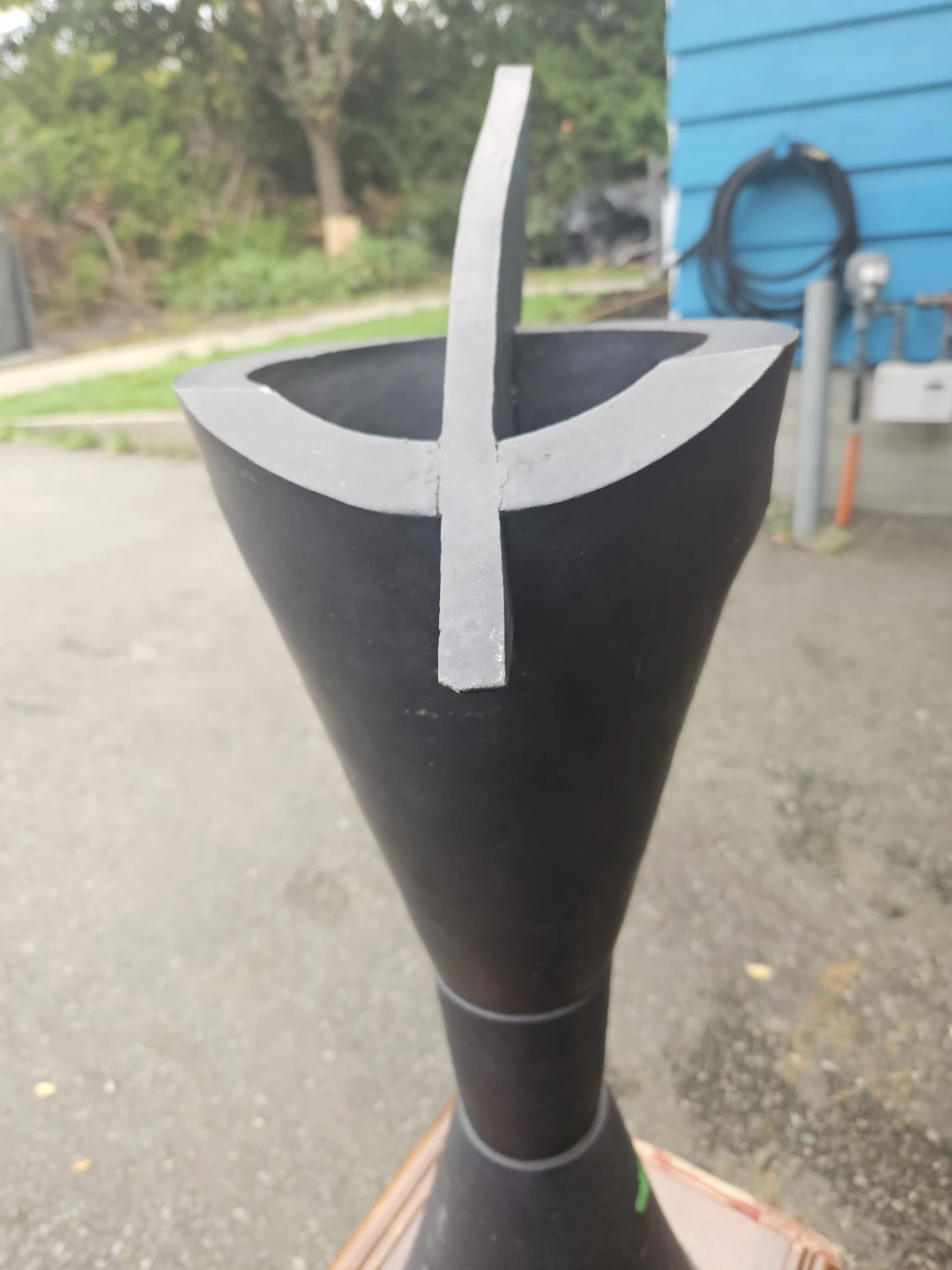 Modernist Black Decorative Sculptural Piece - photo 2