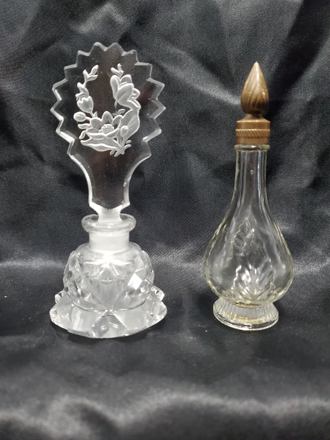SMALL Vintage czechoslovakia perfume bottle X 2