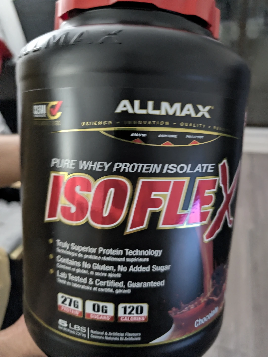New - Allmax Isoflex Chocolate Whey Isolate 5lbs - photo 3
