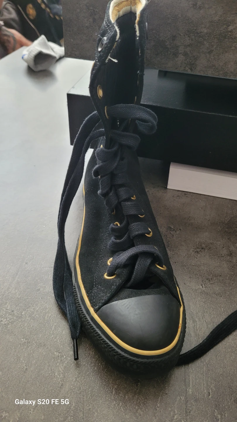 Converse Chuck Taylor All Star Black Gold High Tops - photo 4