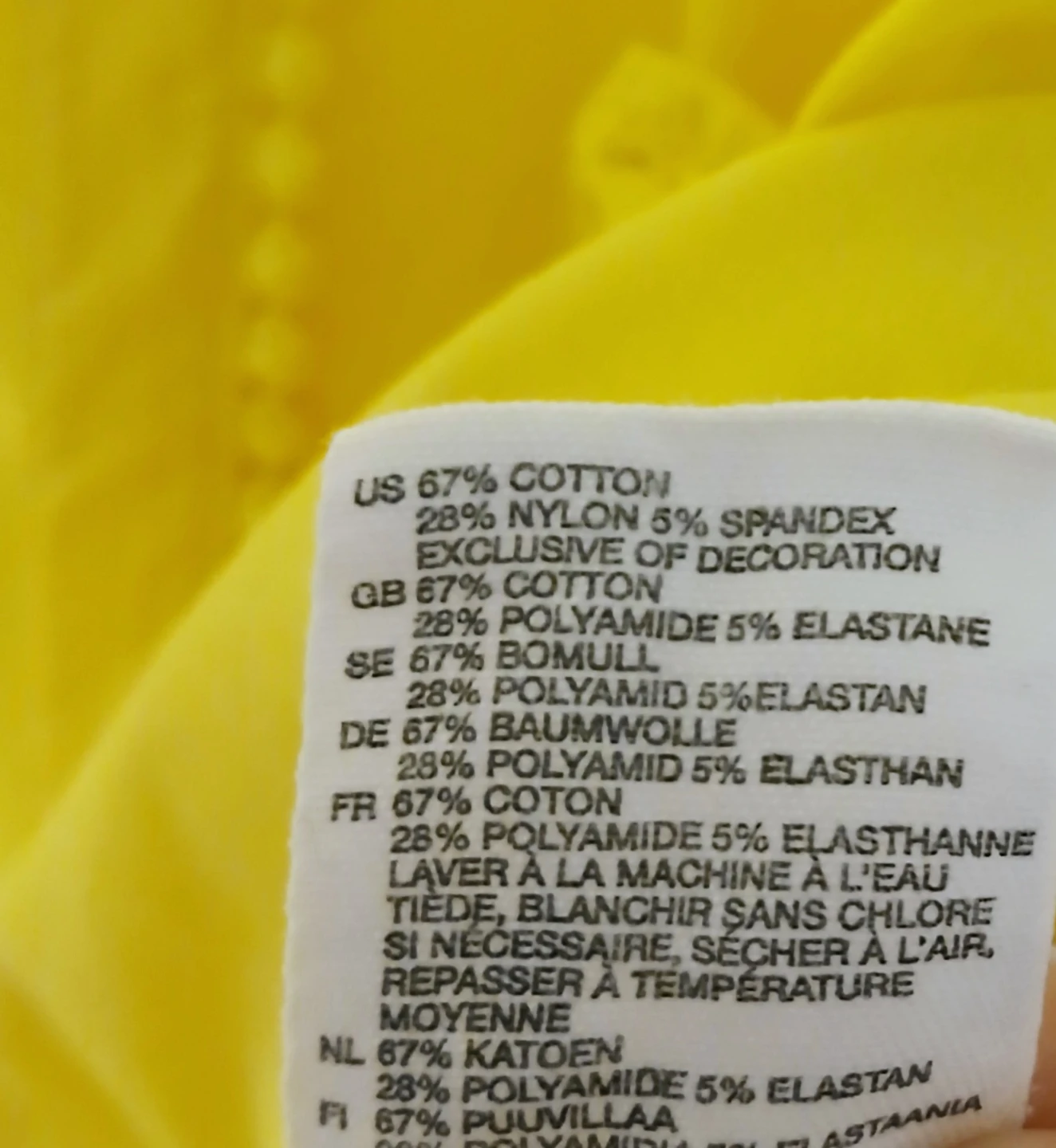 Women Medium H&M Yellow Tie-Front Blouse - photo 3