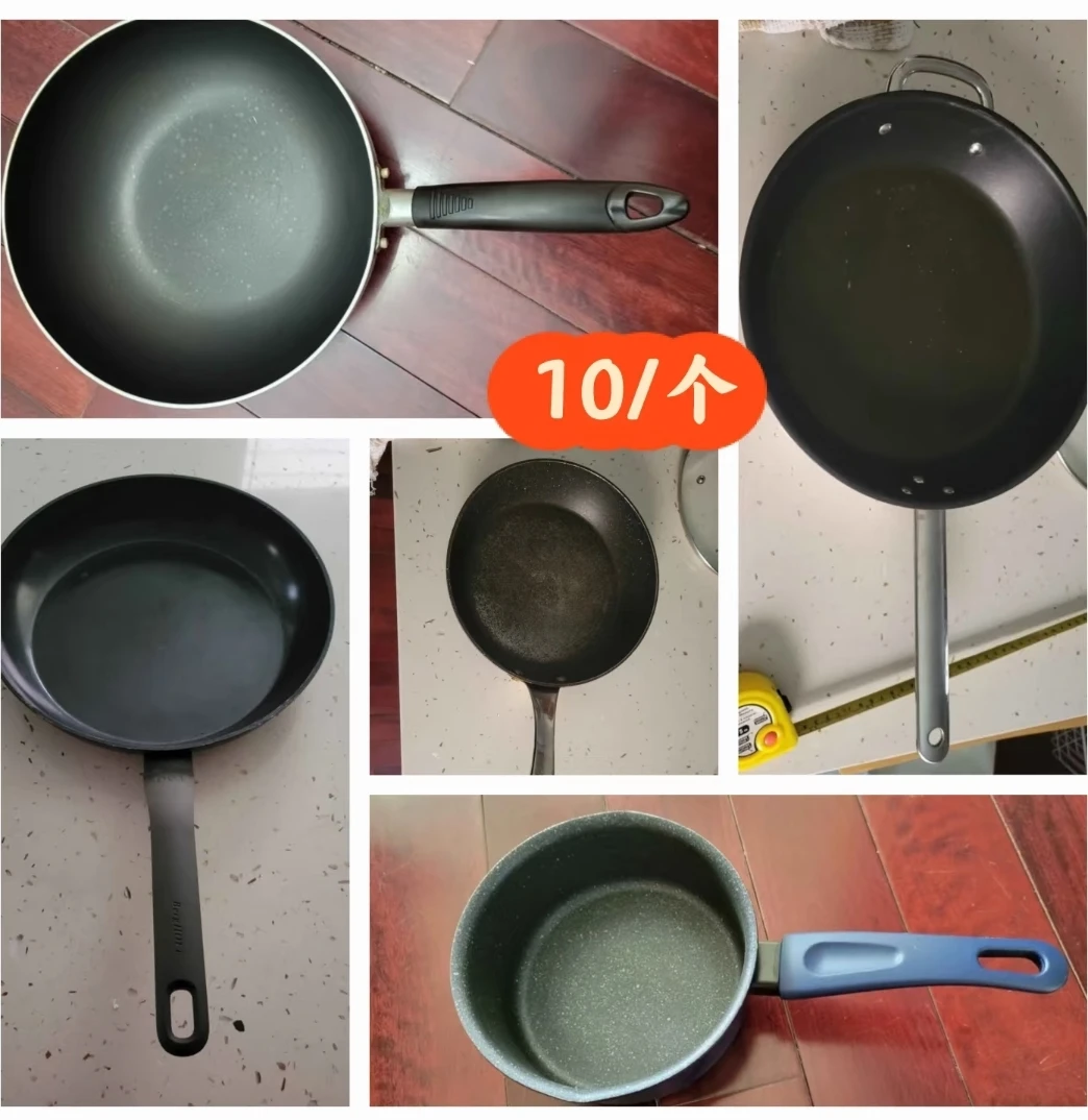 $10 each pot and Pans