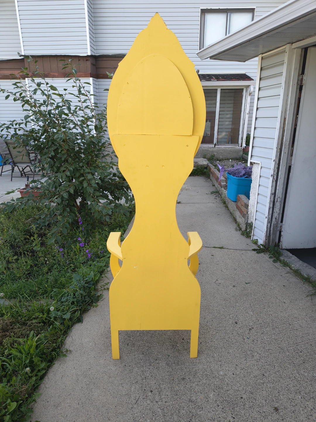 Yellow Hallway Bench Chair with Mirror - photo 5