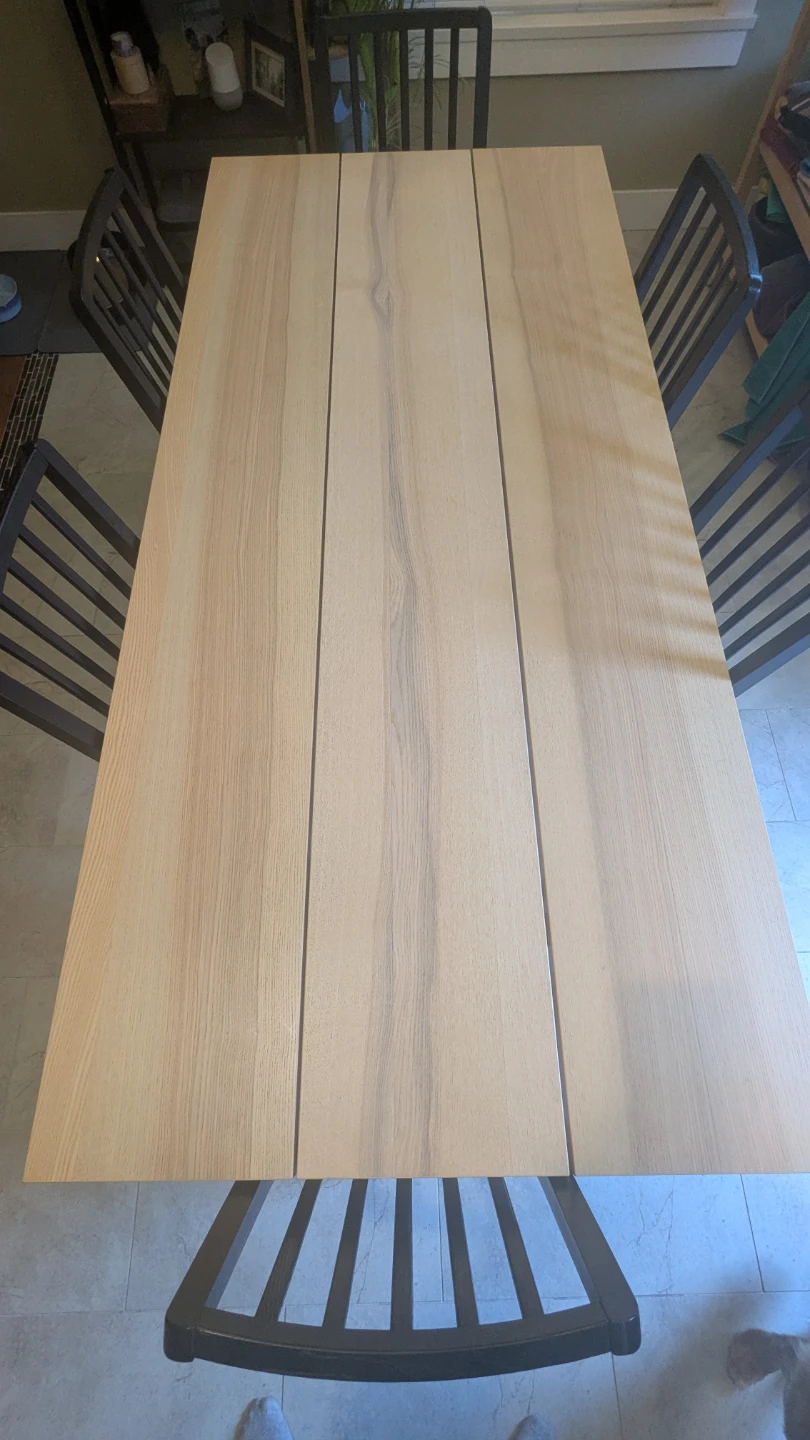 IKEA Ypperlig Dining Table (Ash wood) & 6 Chairs (black) - photo 4