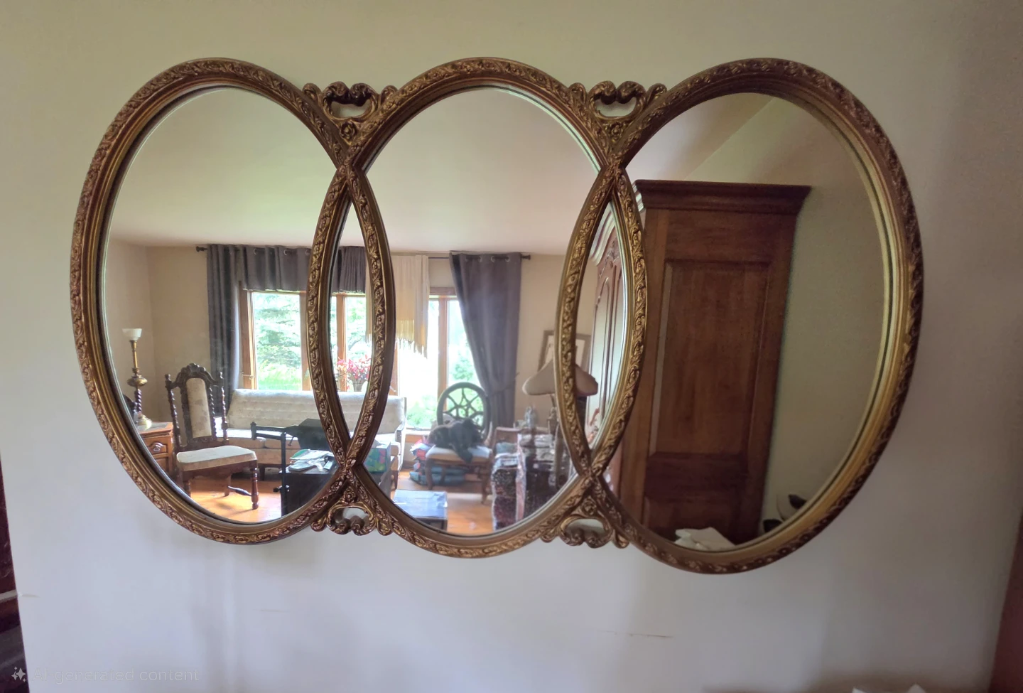 Triple Oval Wall Mirror