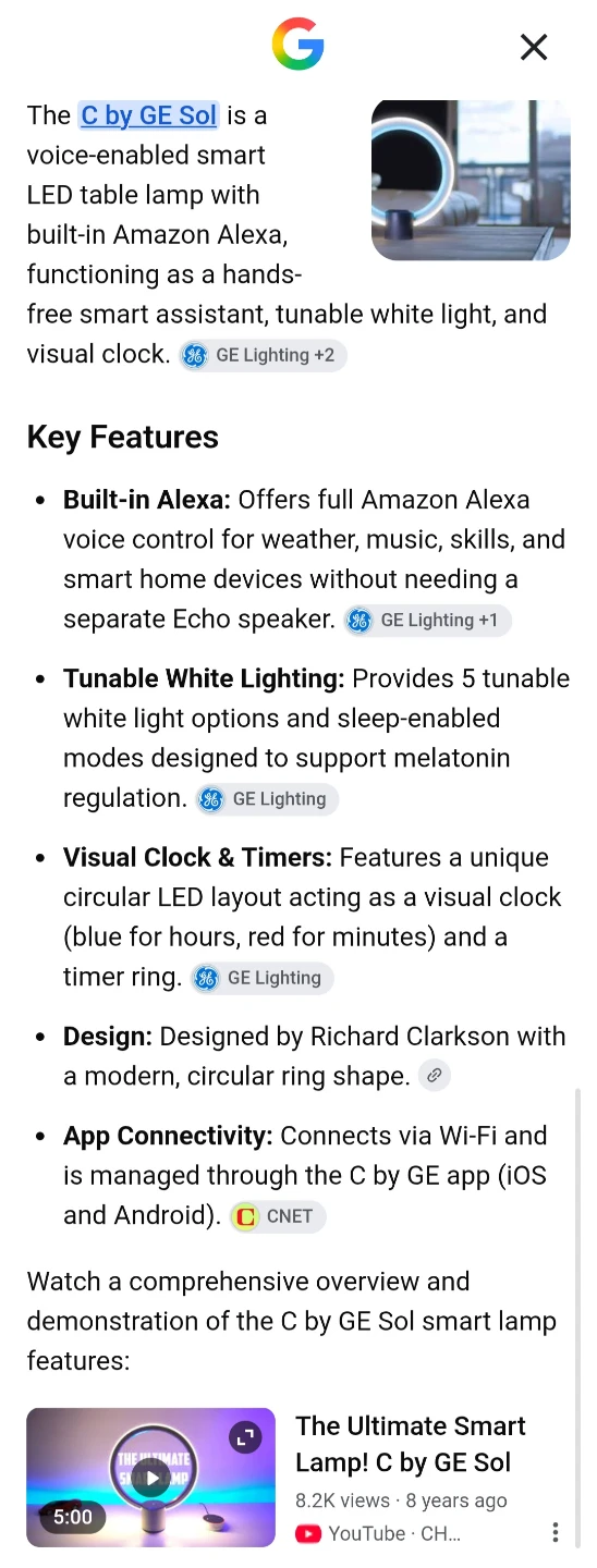 Futuristic Voice Enabled Smart LED Table Lamp with Alexa - photo 4