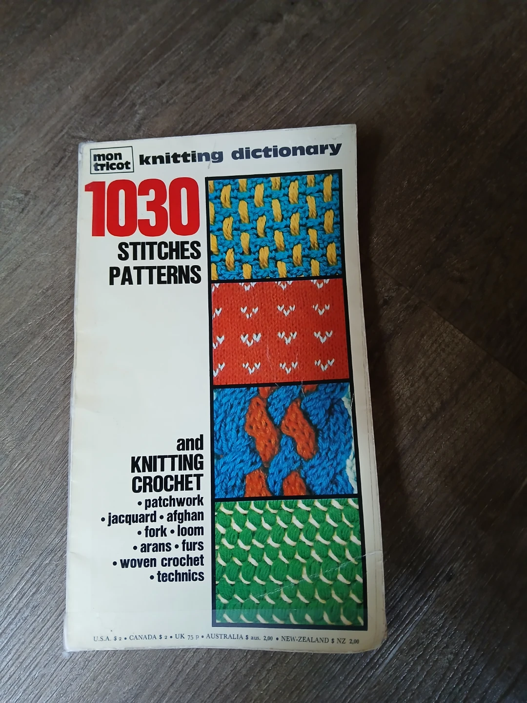 Mon Tricot 1030 Stitches Patterns Knitting Dictionary 🏈