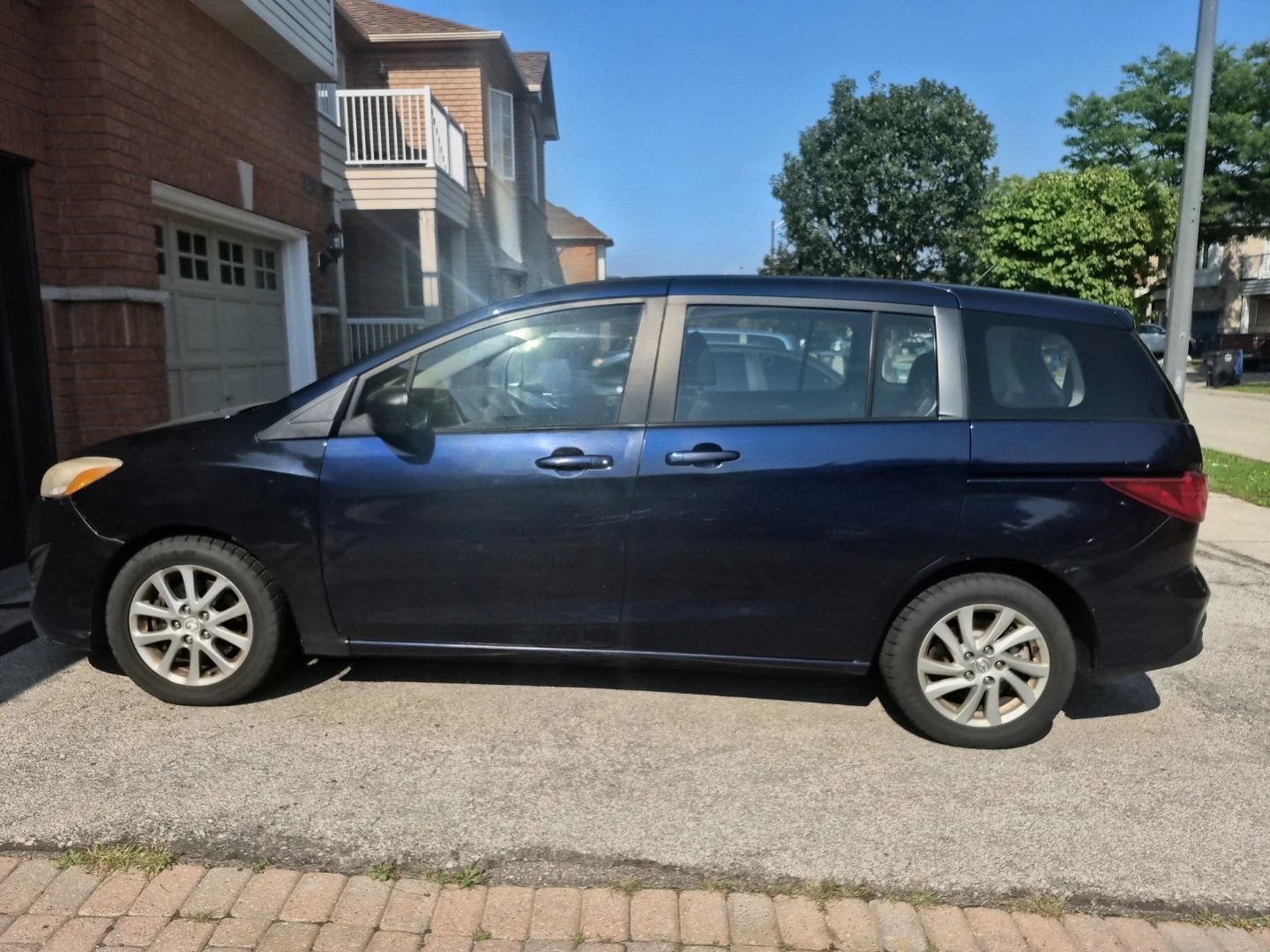 2012 Mazda 5 Blue Seven passenger seating