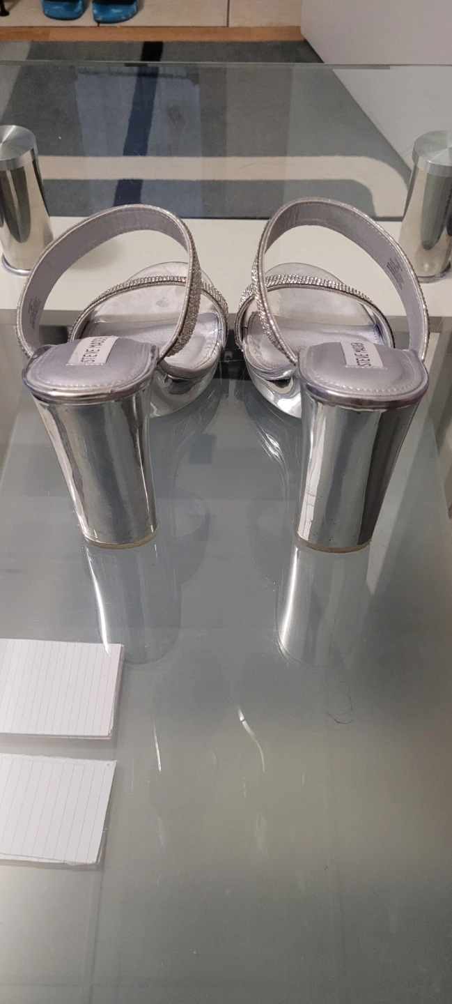 Steve Madden silver rhinestone heels - photo 2