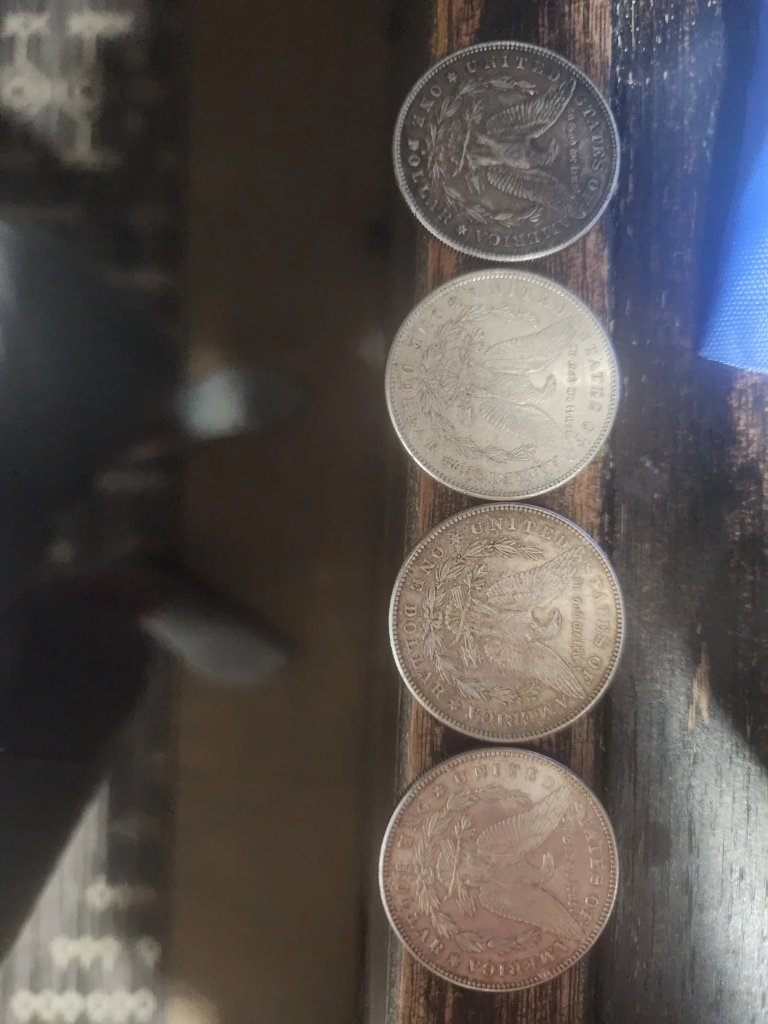 Set of (4) 1878 S Morgan Silver Dollars