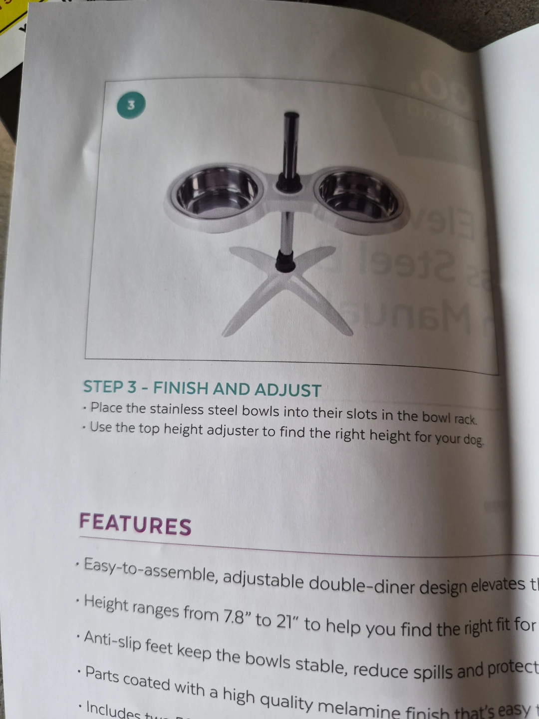 Frisco Adjustable Stainless Steel Double Elevated Dog Bowls - photo 4