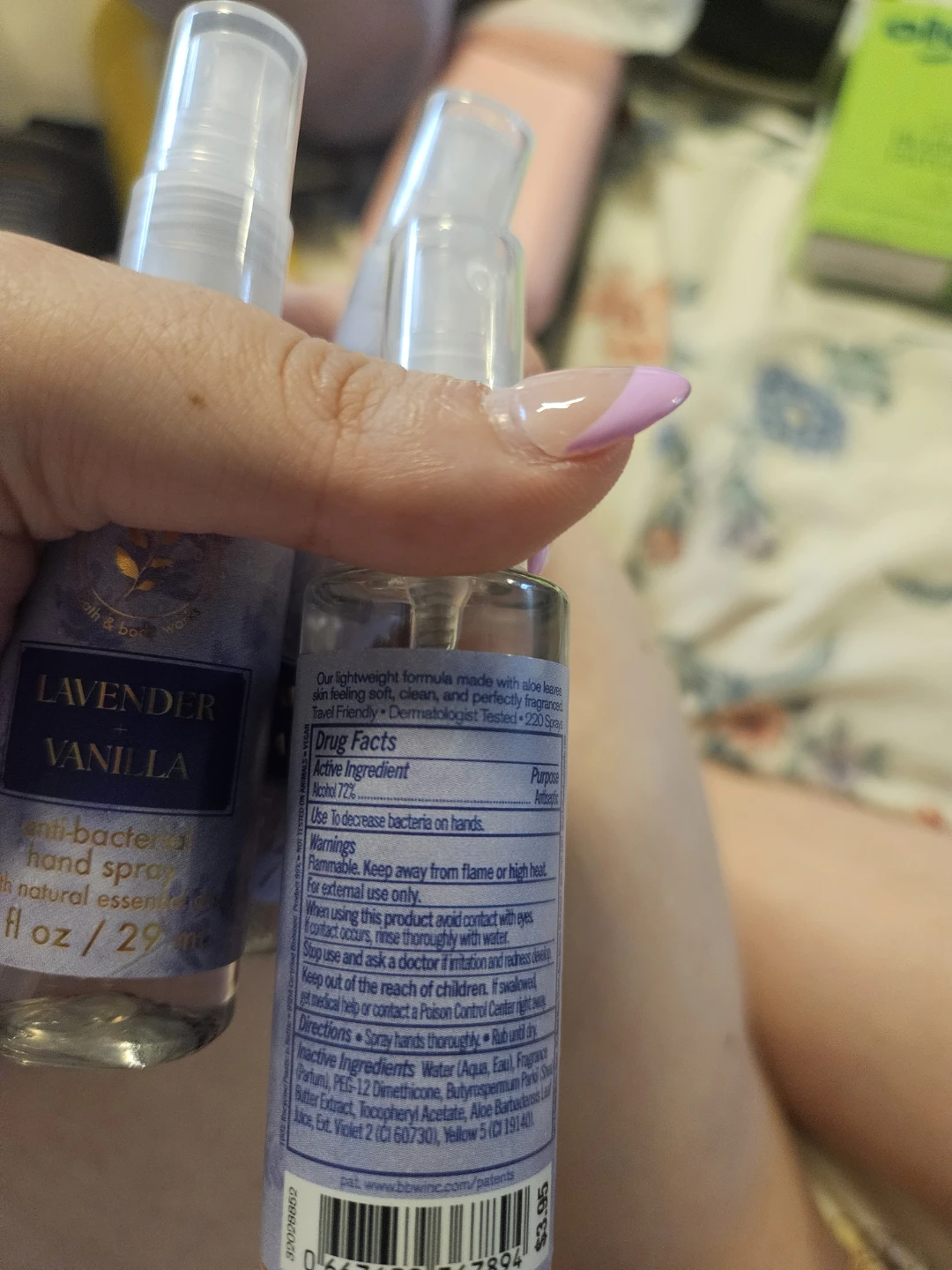 3 Bath & Body Works Lavender & Vanilla Hand Sprays - photo 2