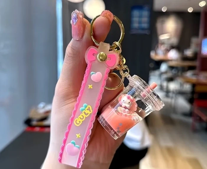 Cute Drink Charm Keychain