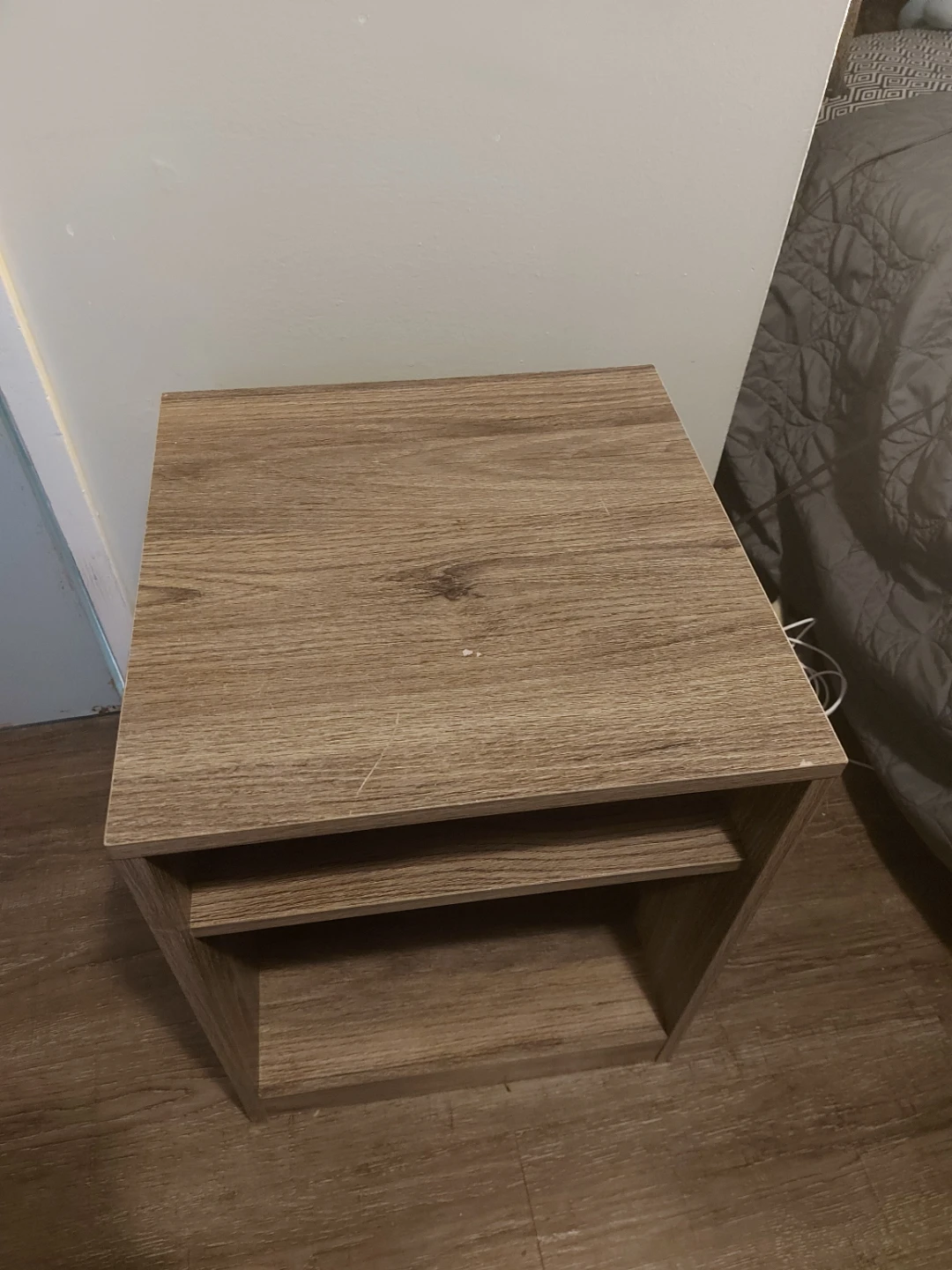 Wood Bedside Table - photo 2
