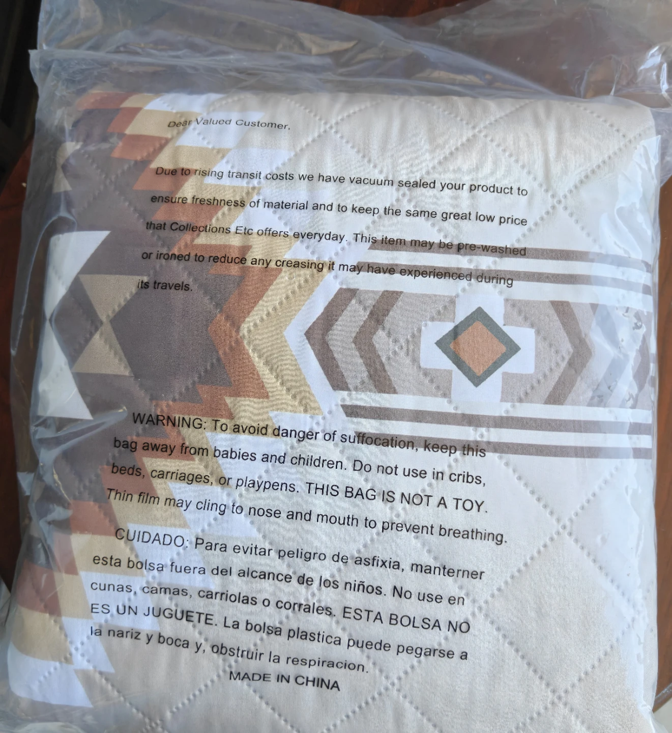Collections Etc. Southwest Print Loveseat Protector - photo 2