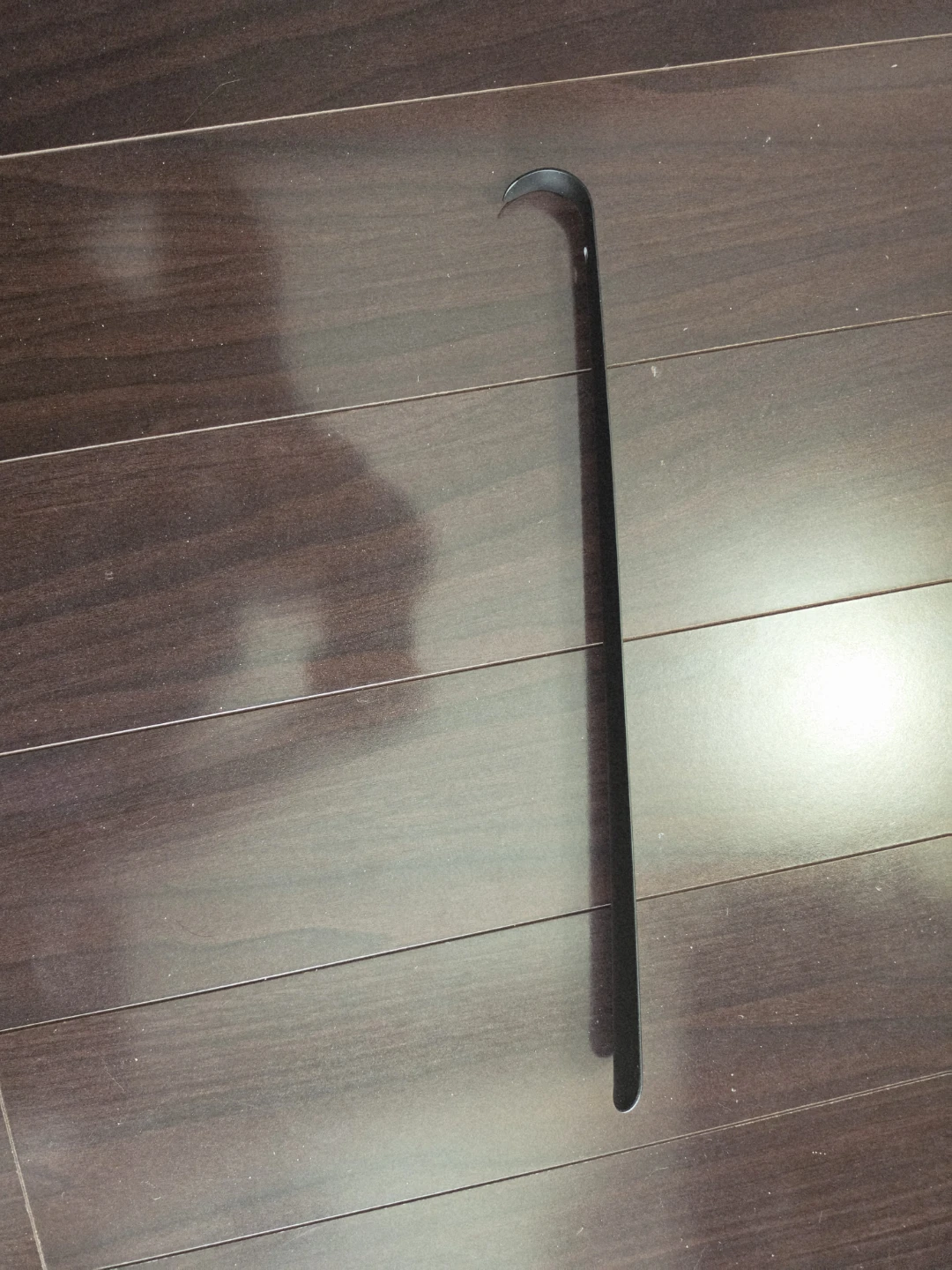 Long Handle Shoe Horn Metal Shoe Helper 17.5 in Black - photo 2