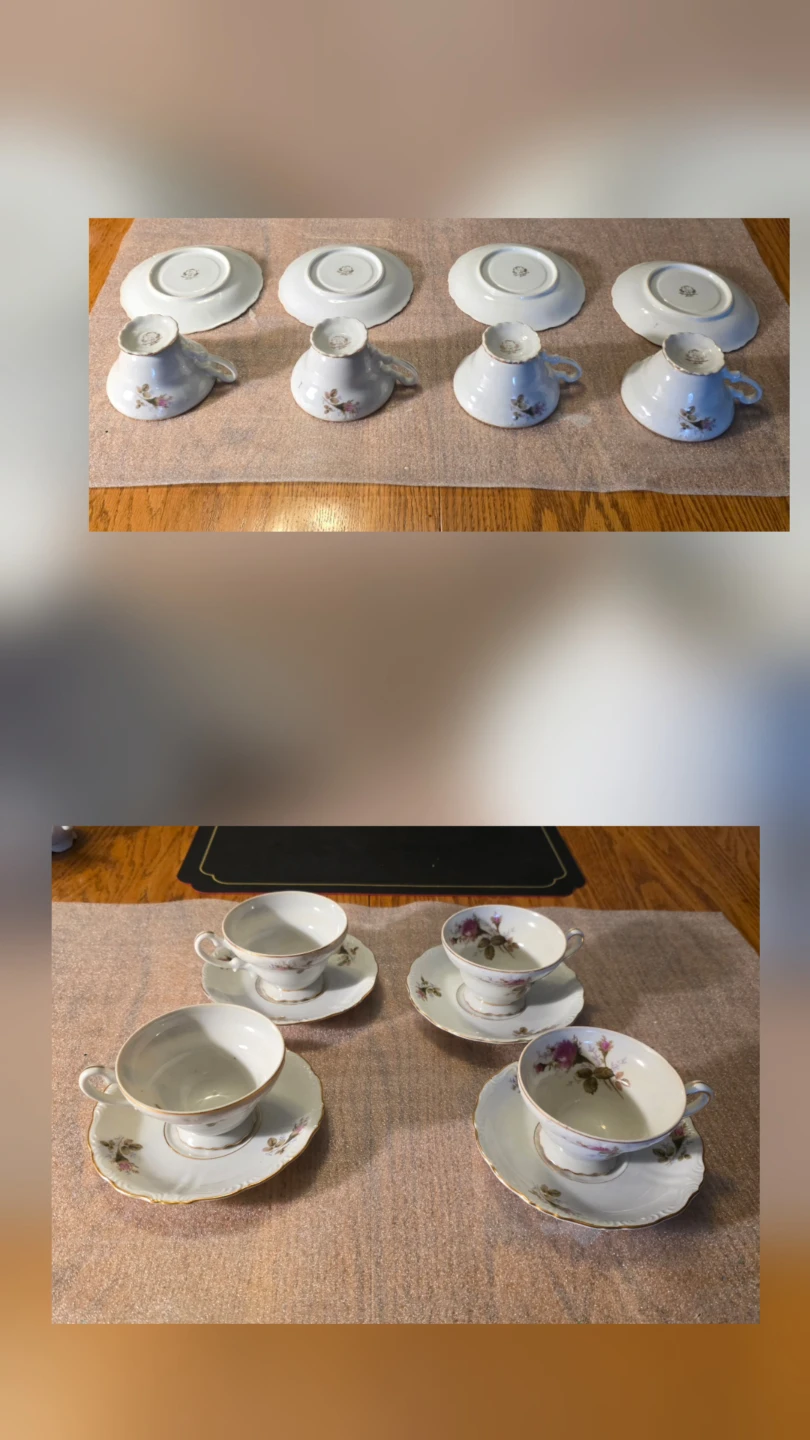 Vintage Mixed Rose Tea Set for 6 – Beautiful Condition! - photo 3