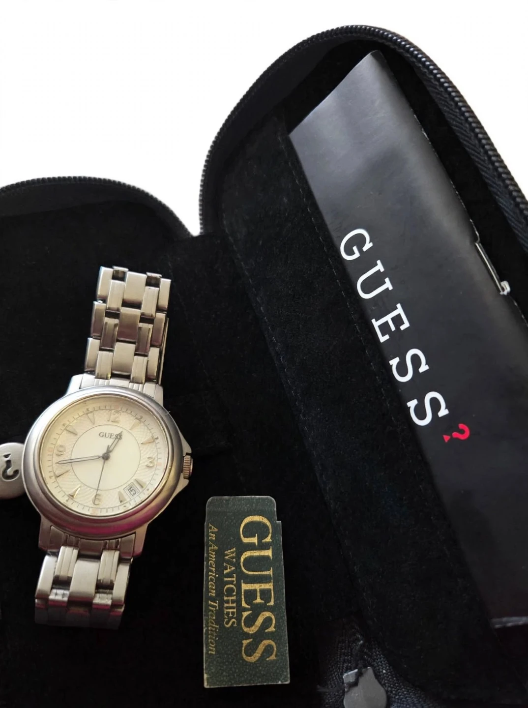 Guess Silver-Tone Wristwatch