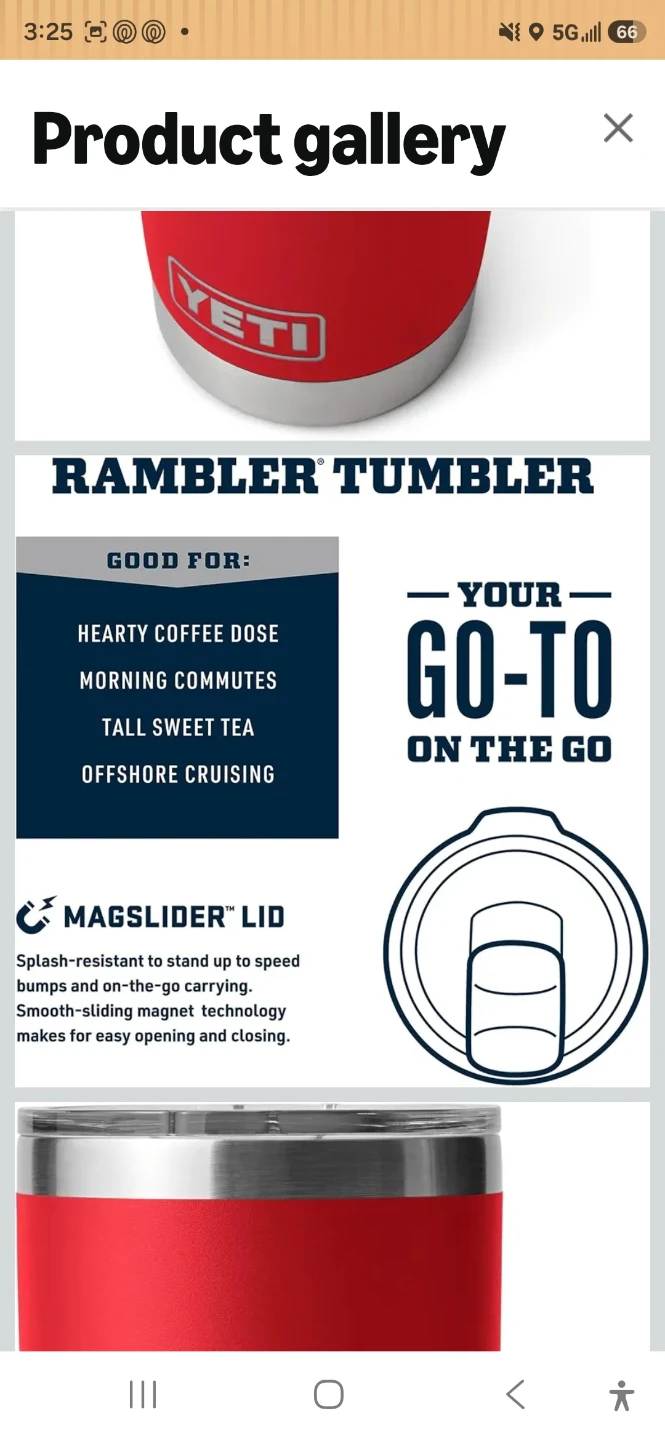YETI Rambler Tumbler Red - photo 4