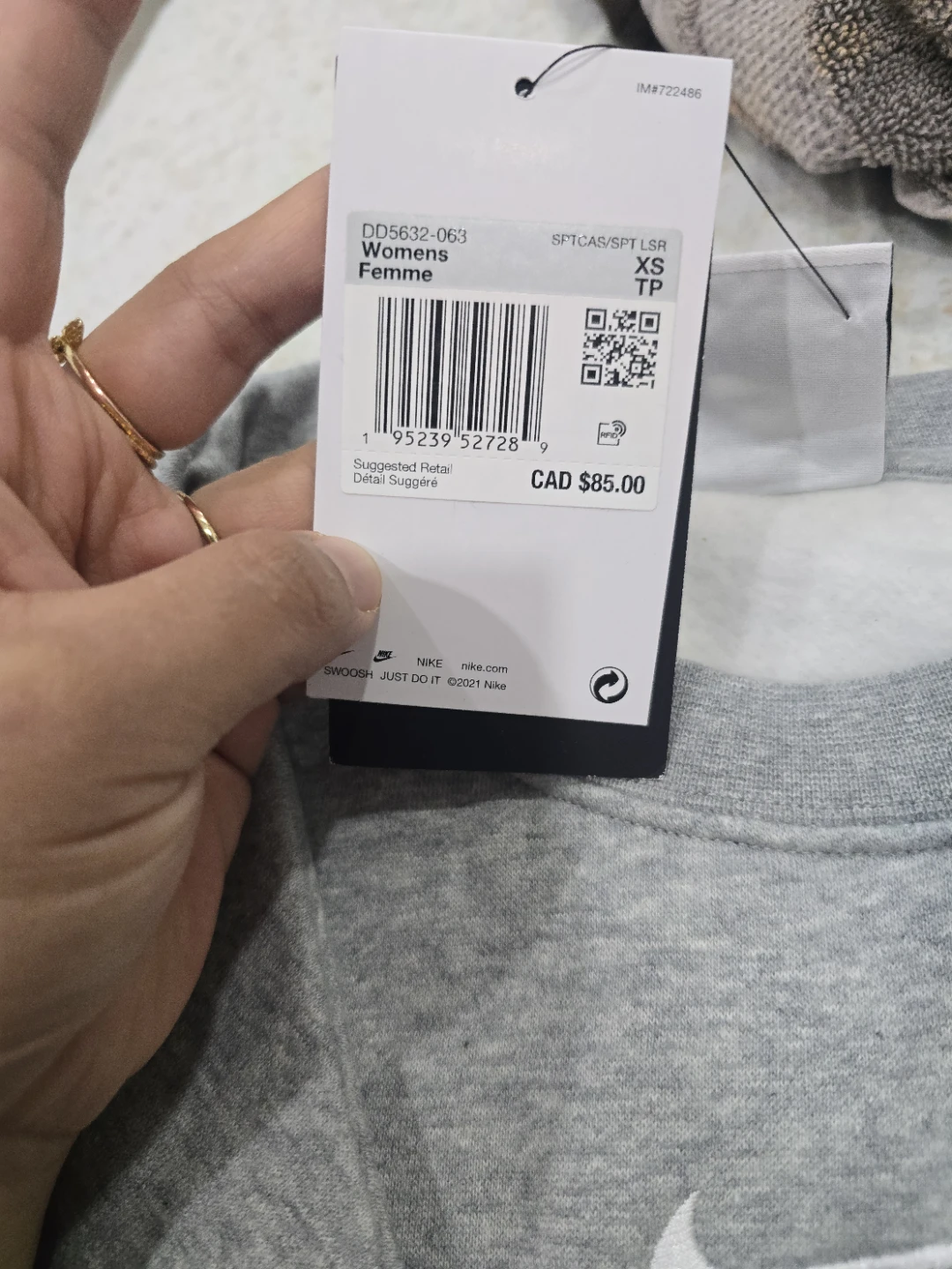 Nike Womens Crewneck Sweatshirt Grey - photo 2