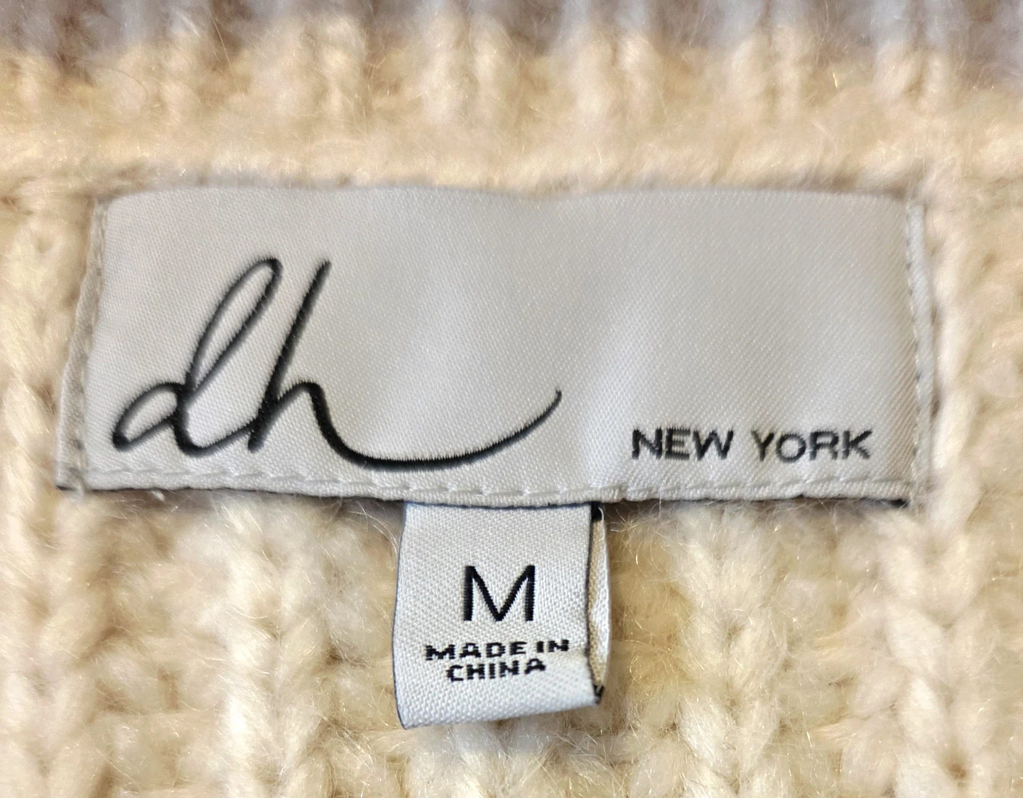 DH New York Cream Knit Sweater - photo 4